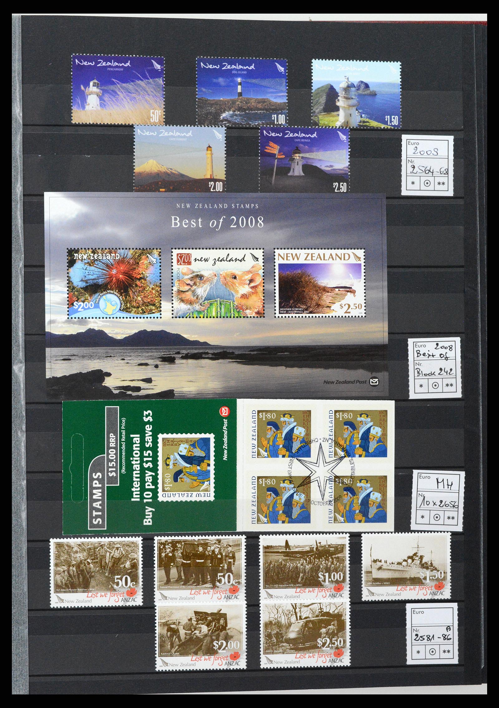 37597 190 - Stamp collection 37597 New Zealand 1970-2012.