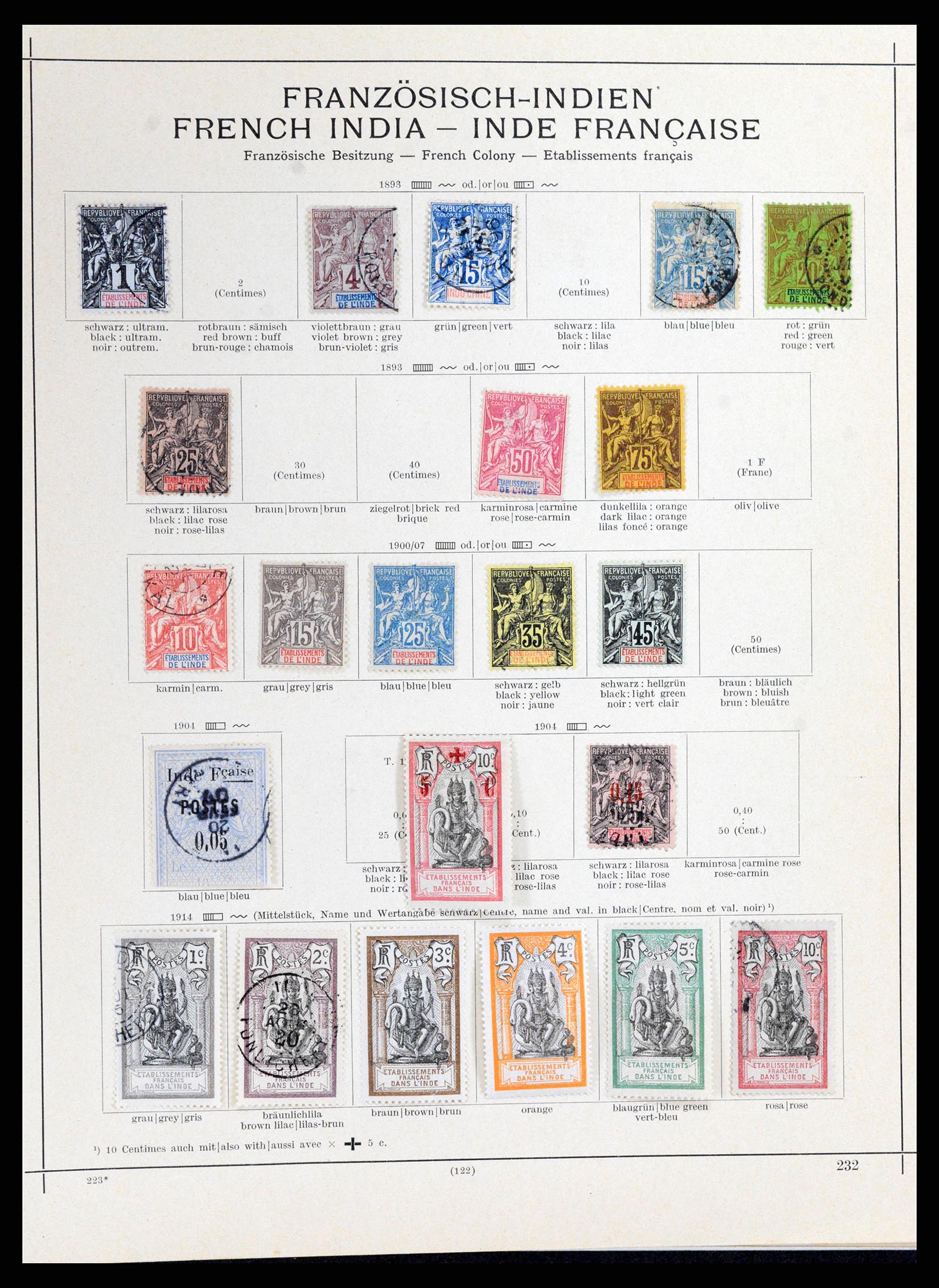 37598 001 - Postzegelverzameling 37598 Indochina 1885-1950.