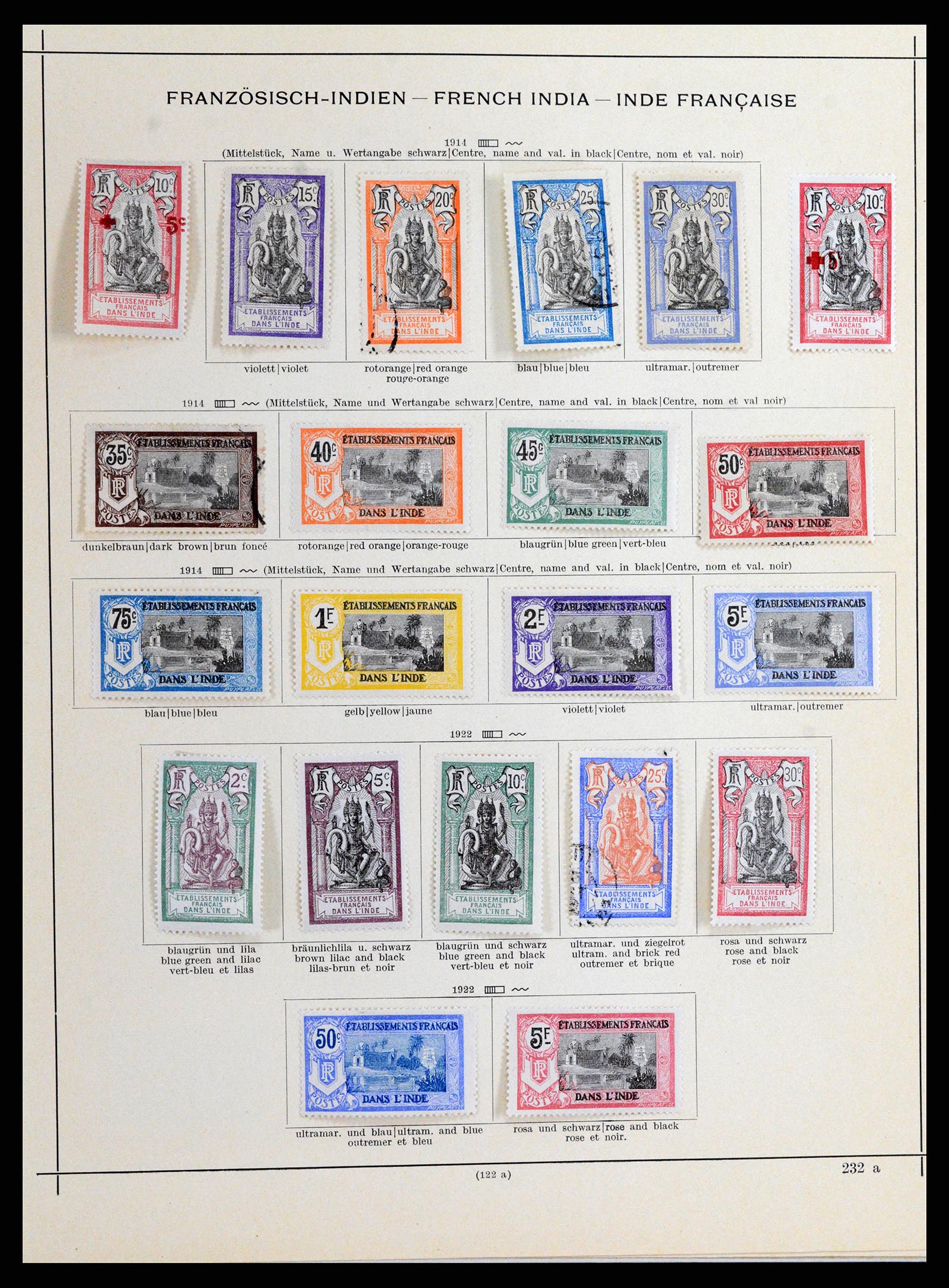 37598 002 - Postzegelverzameling 37598 Indochina 1885-1950.