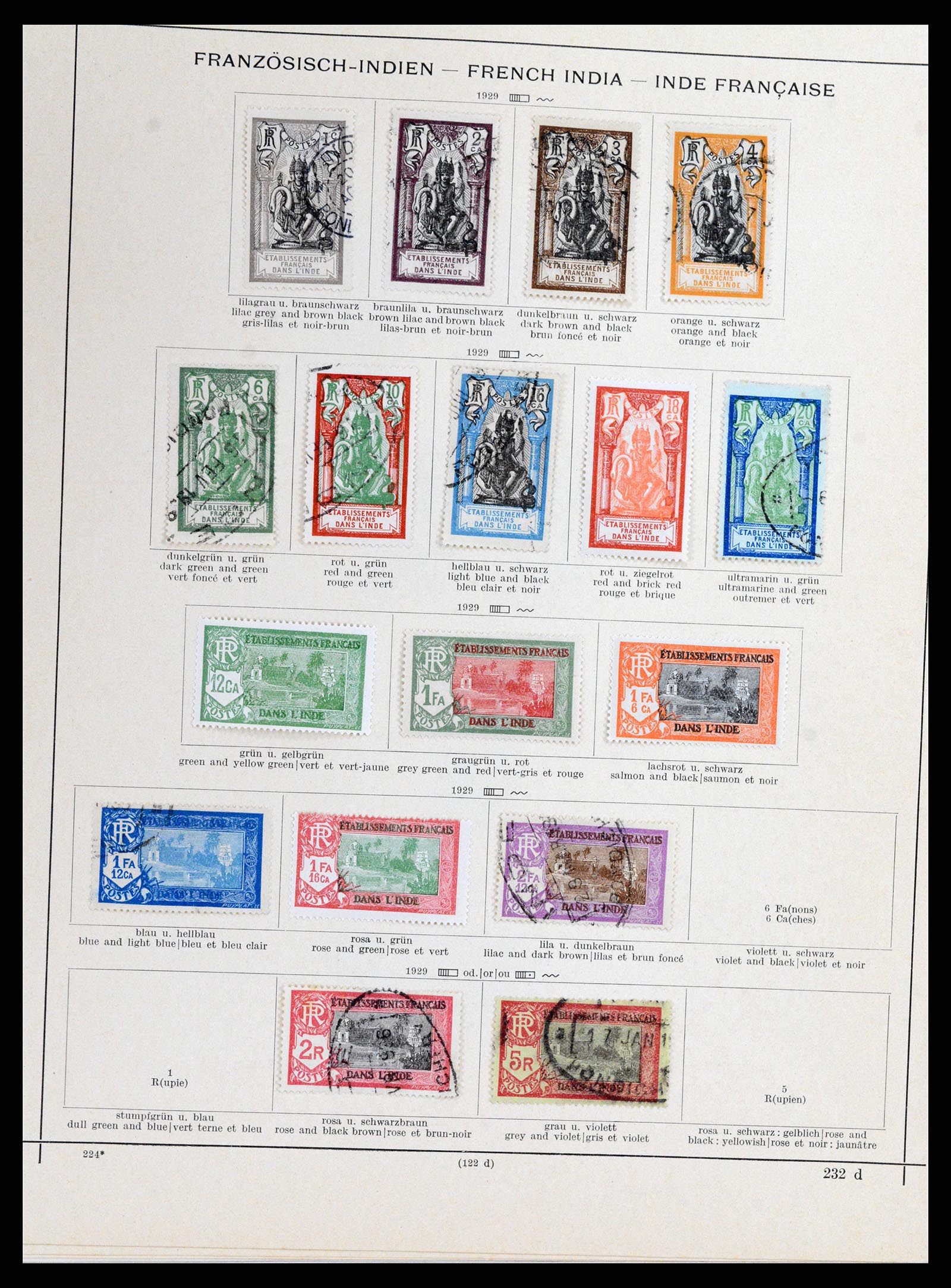 37598 005 - Postzegelverzameling 37598 Indochina 1885-1950.