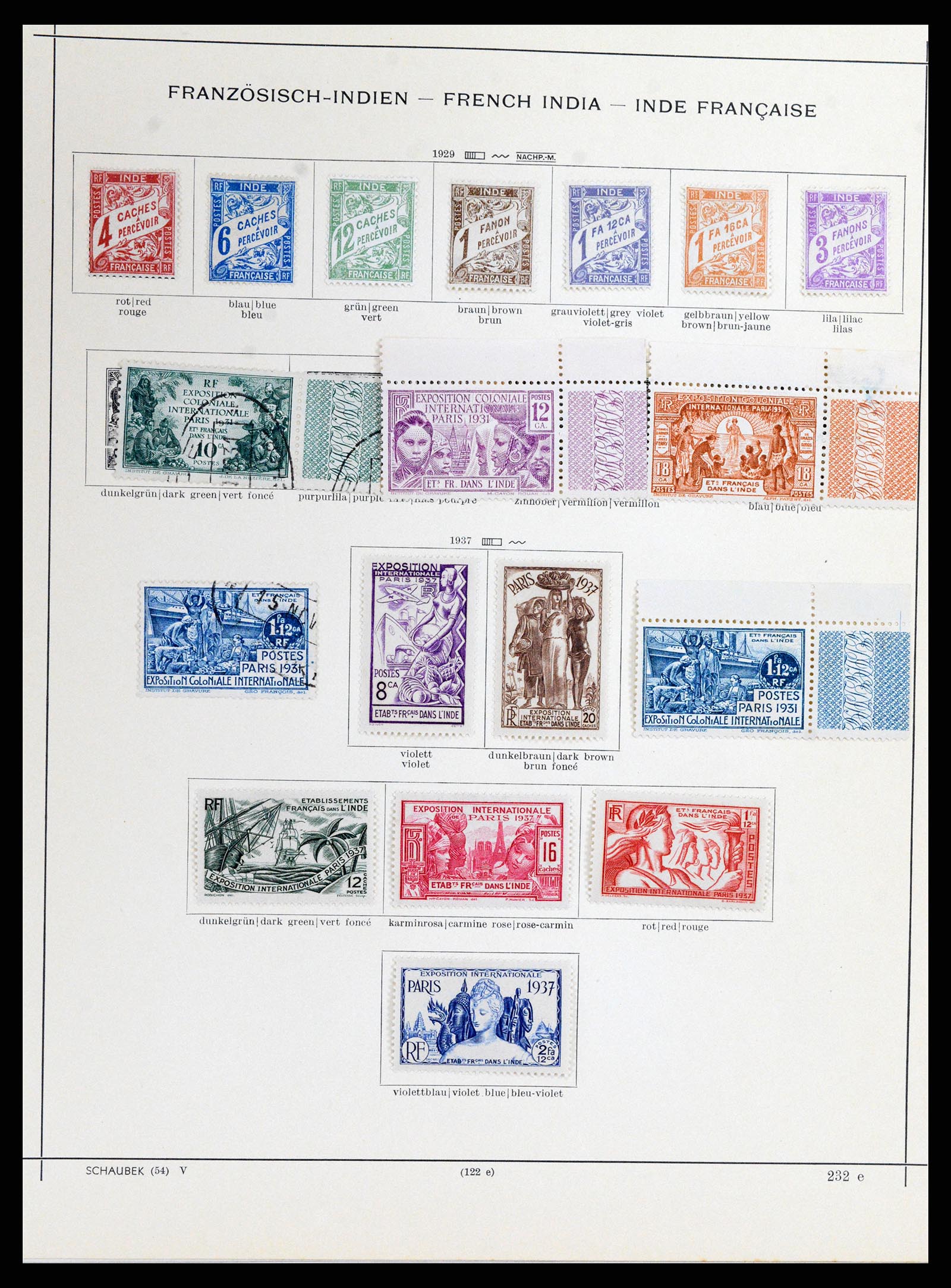 37598 007 - Postzegelverzameling 37598 Indochina 1885-1950.