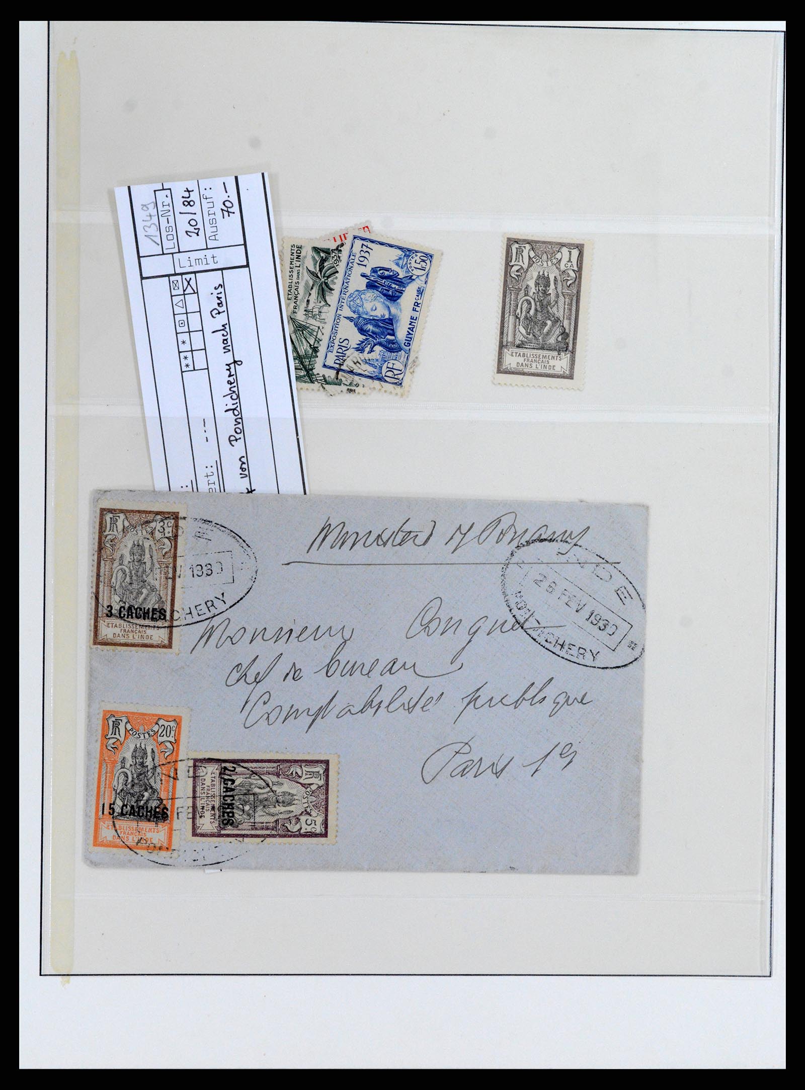 37598 014 - Postzegelverzameling 37598 Indochina 1885-1950.