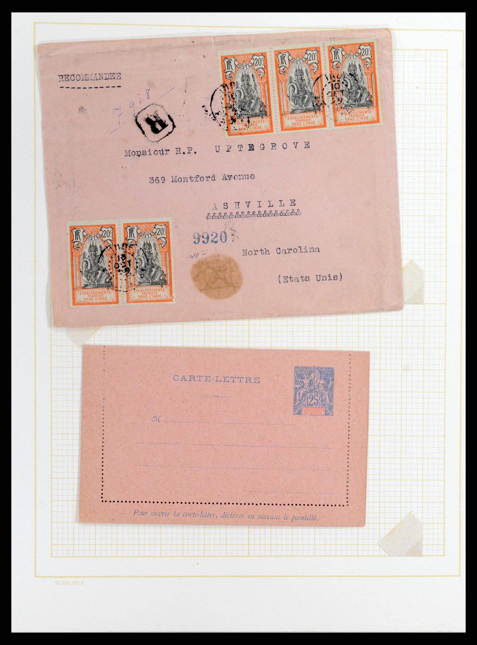 37598 037 - Stamp collection 37598 Indochina 1885-1950.