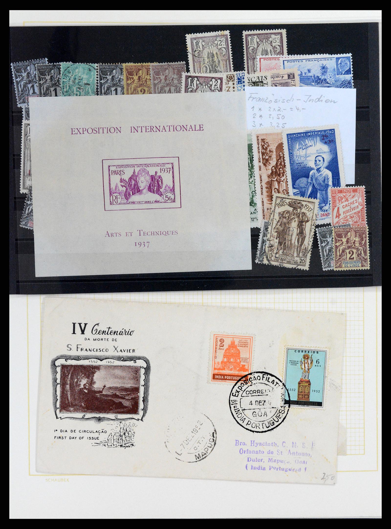37598 038 - Stamp collection 37598 Indochina 1885-1950.
