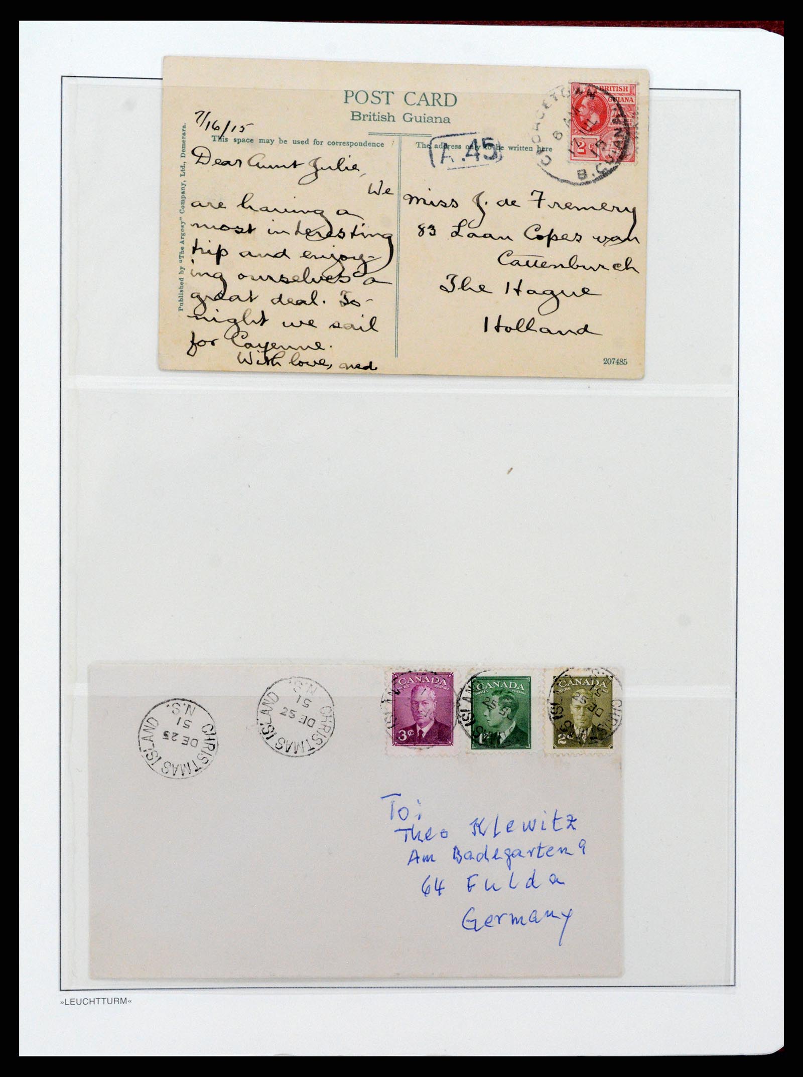 37602 005 - Postzegelverzameling 37602 Engeland en koloniën brieven 1862-1951.