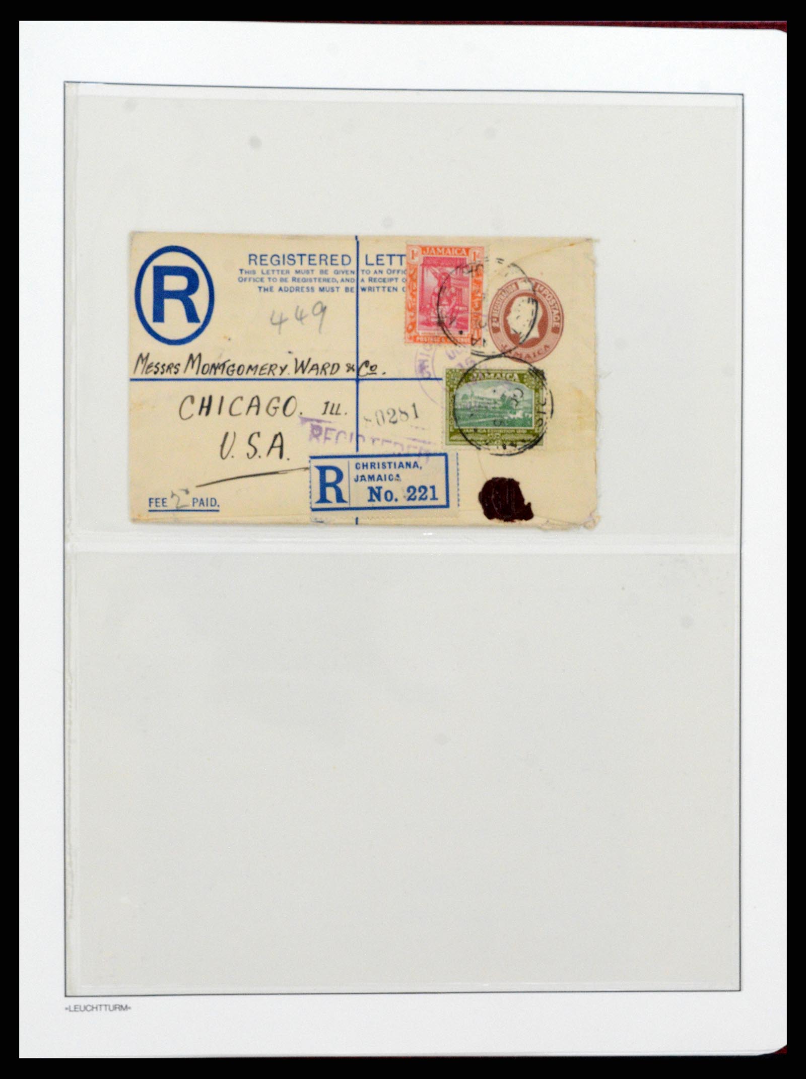 37602 007 - Postzegelverzameling 37602 Engeland en koloniën brieven 1862-1951.