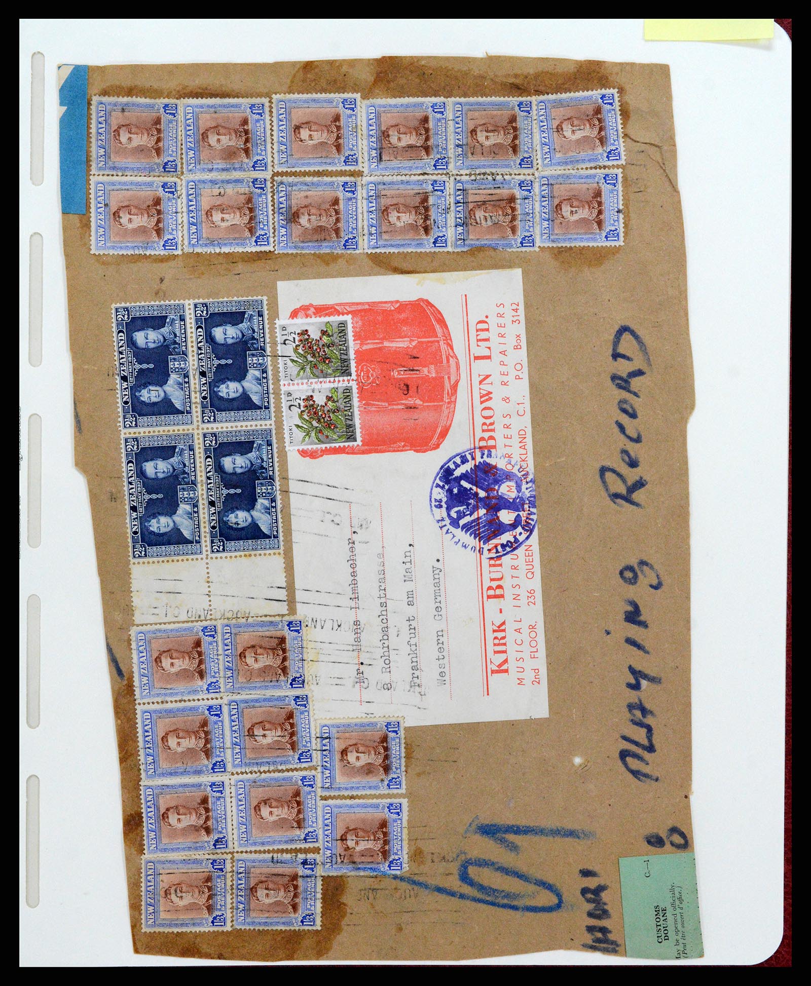 37602 009 - Postzegelverzameling 37602 Engeland en koloniën brieven 1862-1951.
