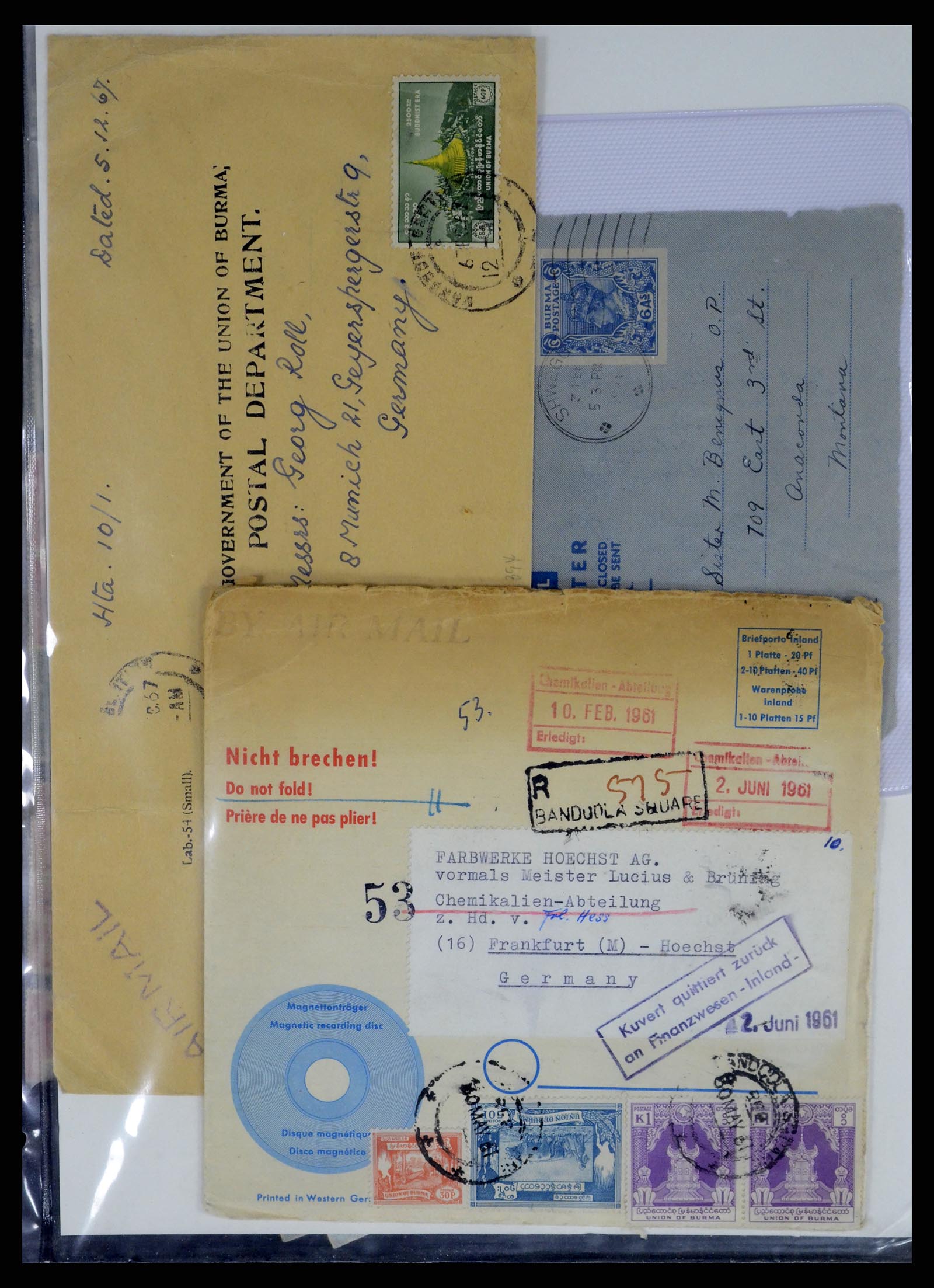 37604 034 - Postzegelverzameling 37604 Birma 1900-1999.