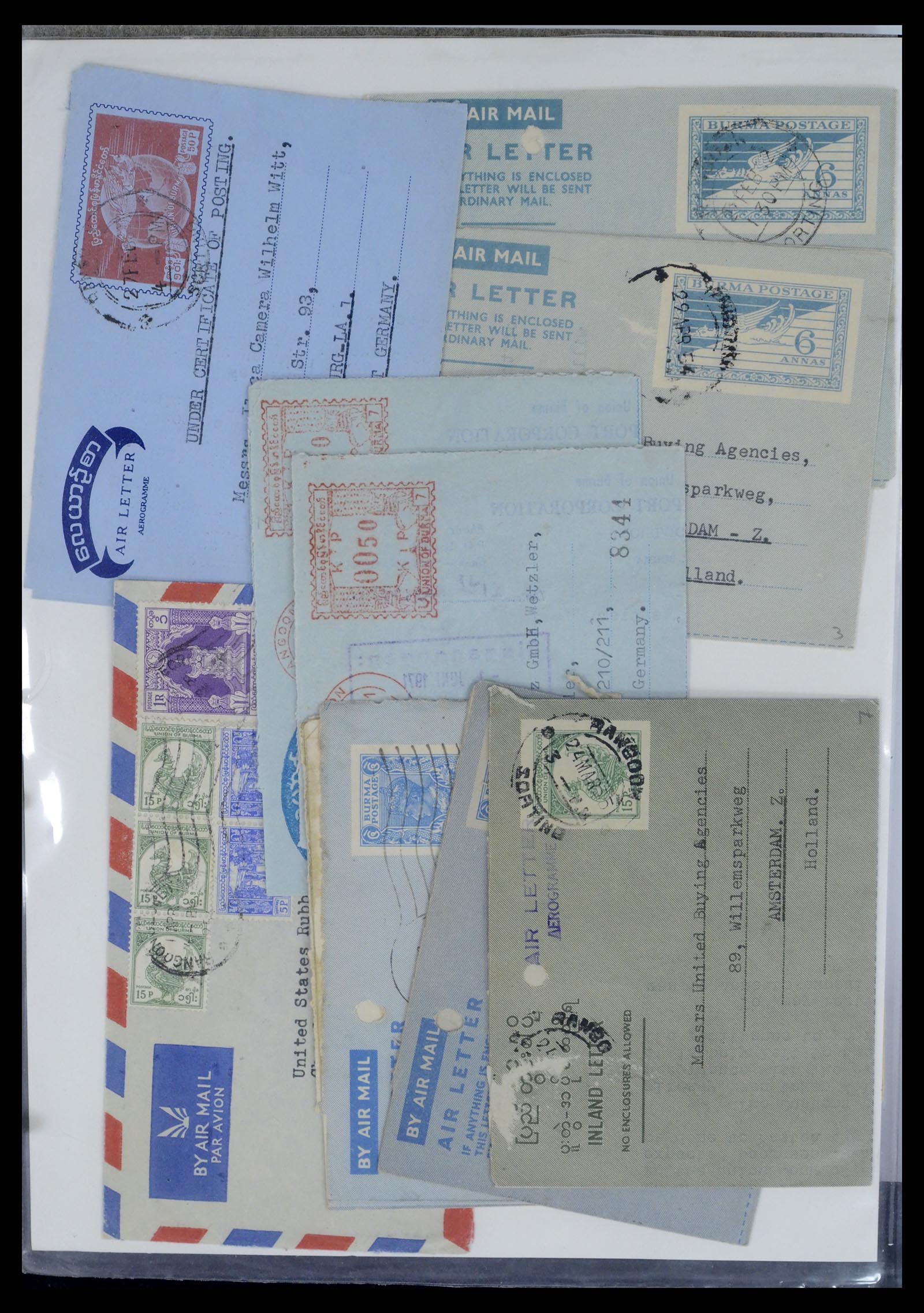 37604 035 - Postzegelverzameling 37604 Birma 1900-1999.