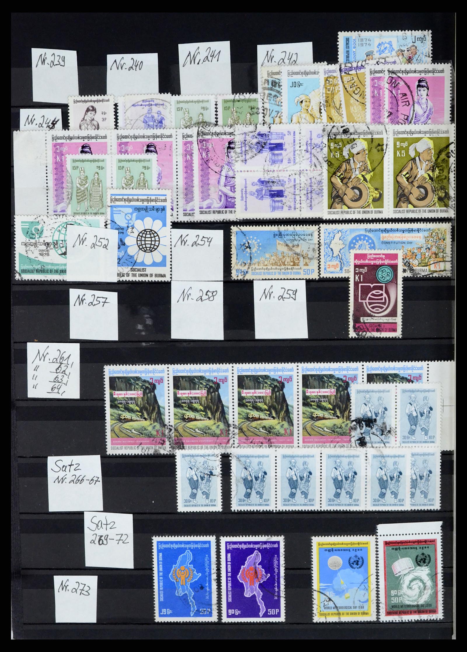 37604 041 - Stamp collection 37604 Burma 1900-1999.