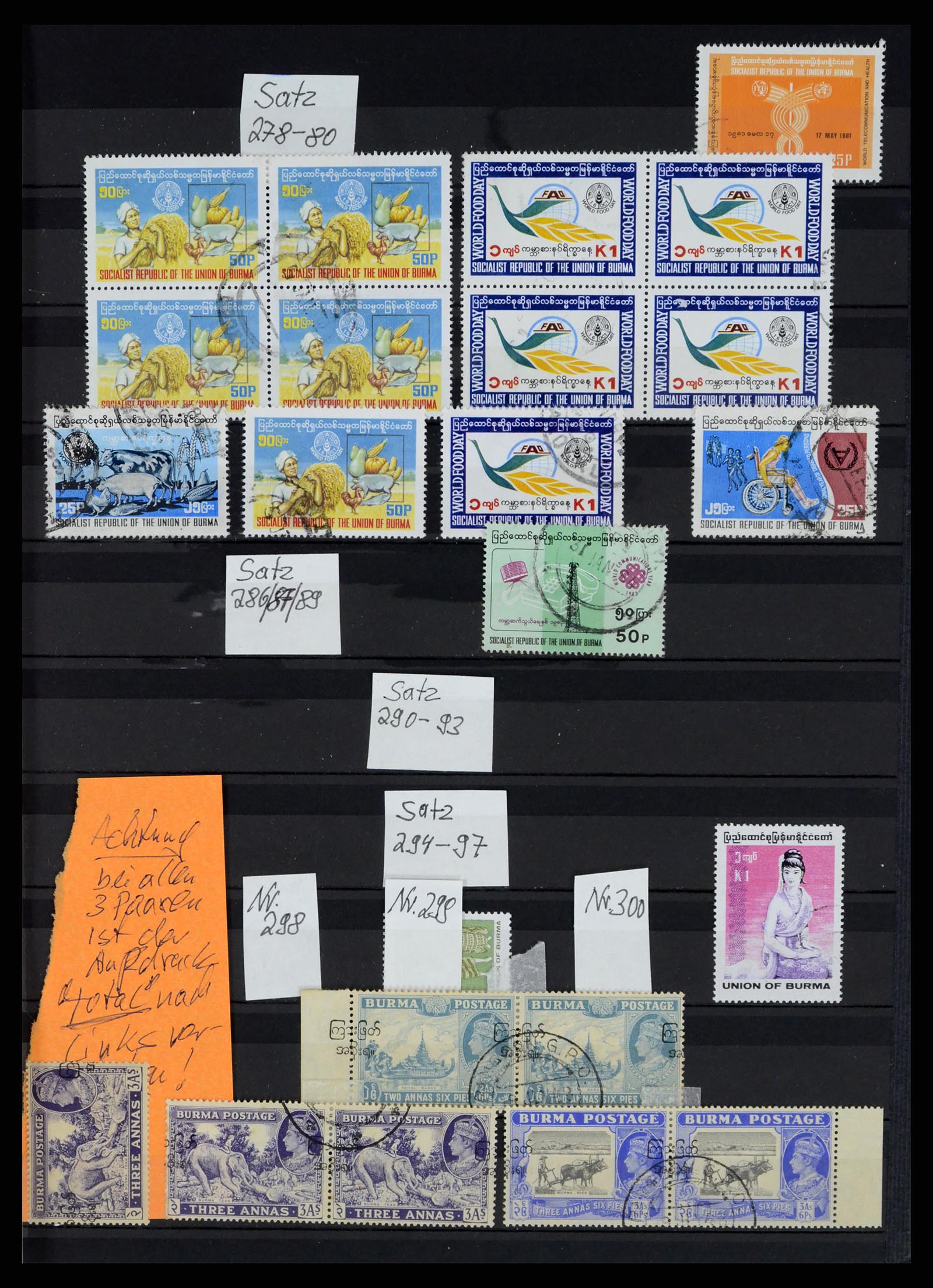 37604 042 - Stamp collection 37604 Burma 1900-1999.