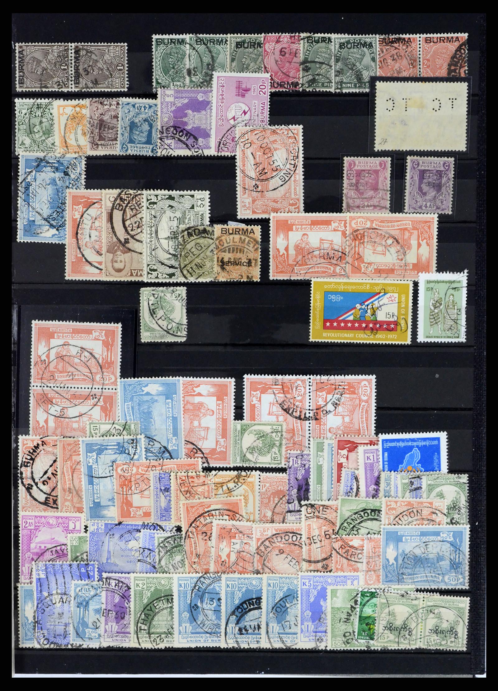 37604 044 - Stamp collection 37604 Burma 1900-1999.
