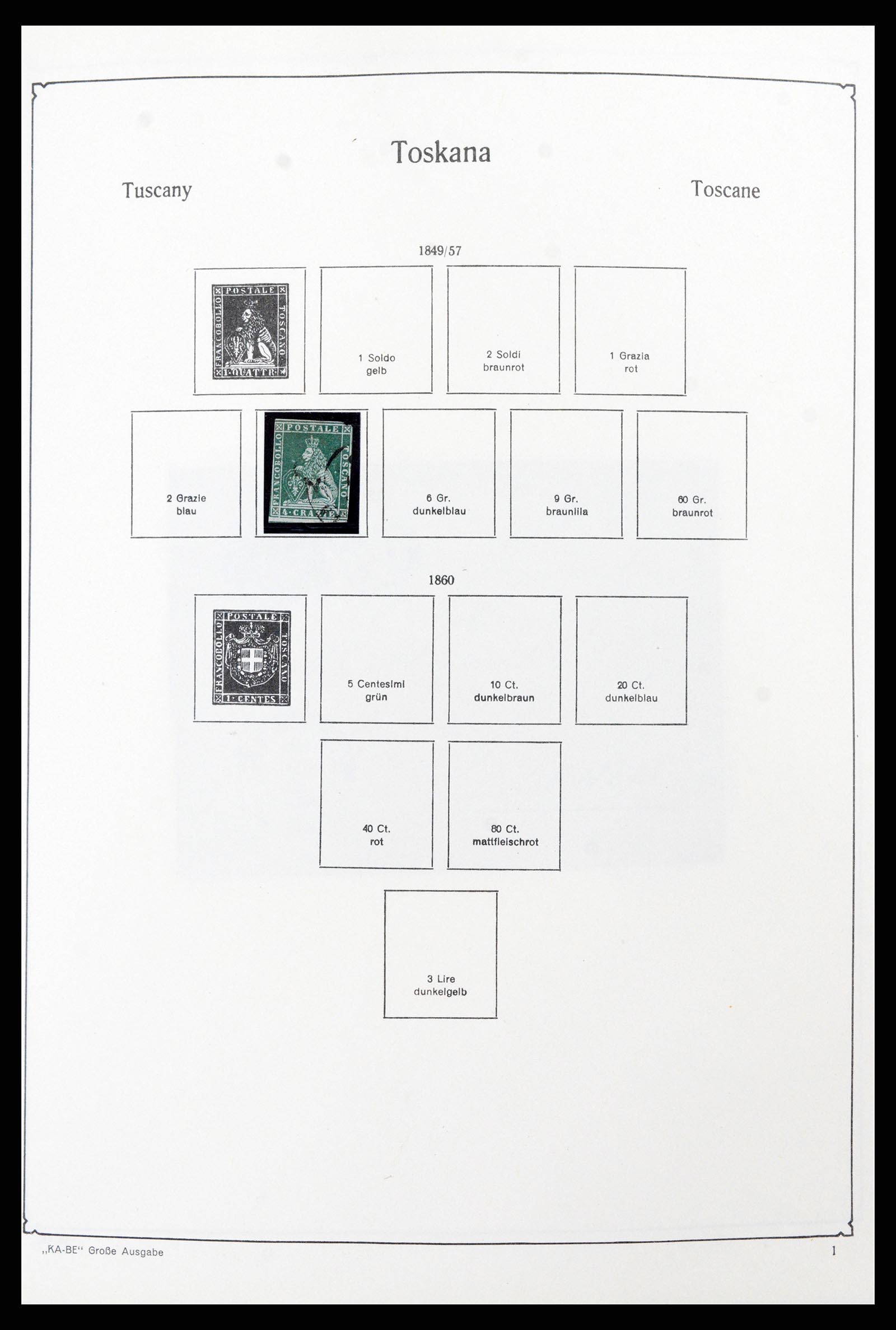 37605 003 - Postzegelverzameling 37605 Italië en Staten 1855-1974.
