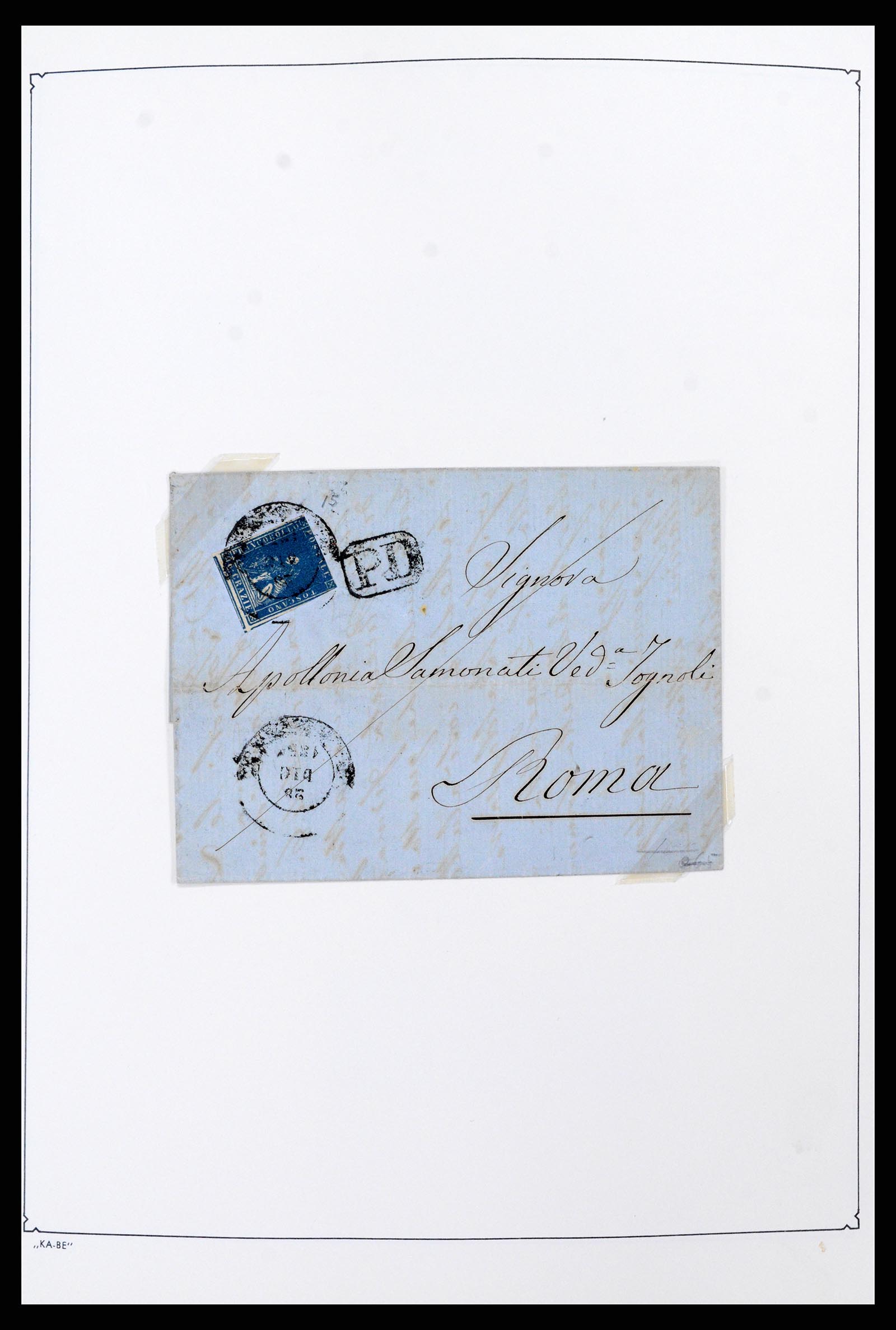 37605 004 - Postzegelverzameling 37605 Italië en Staten 1855-1974.