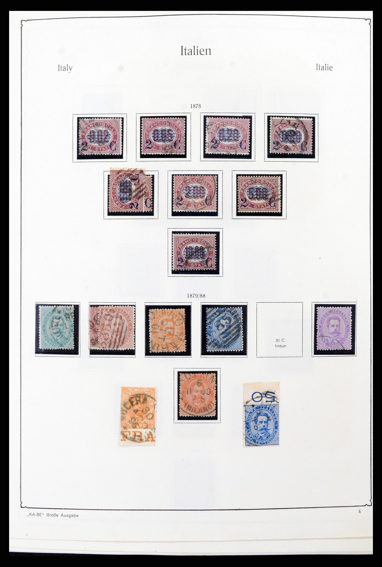 37605 011 - Postzegelverzameling 37605 Italië en Staten 1855-1974.