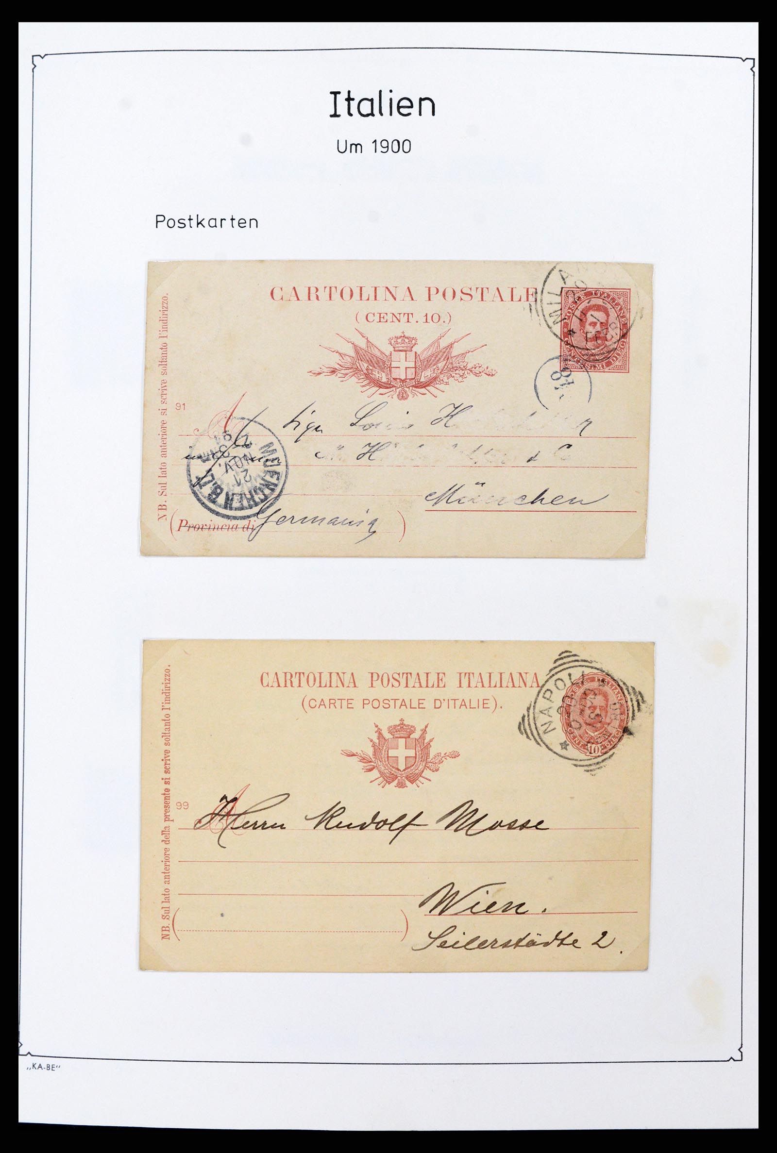 37605 014 - Postzegelverzameling 37605 Italië en Staten 1855-1974.