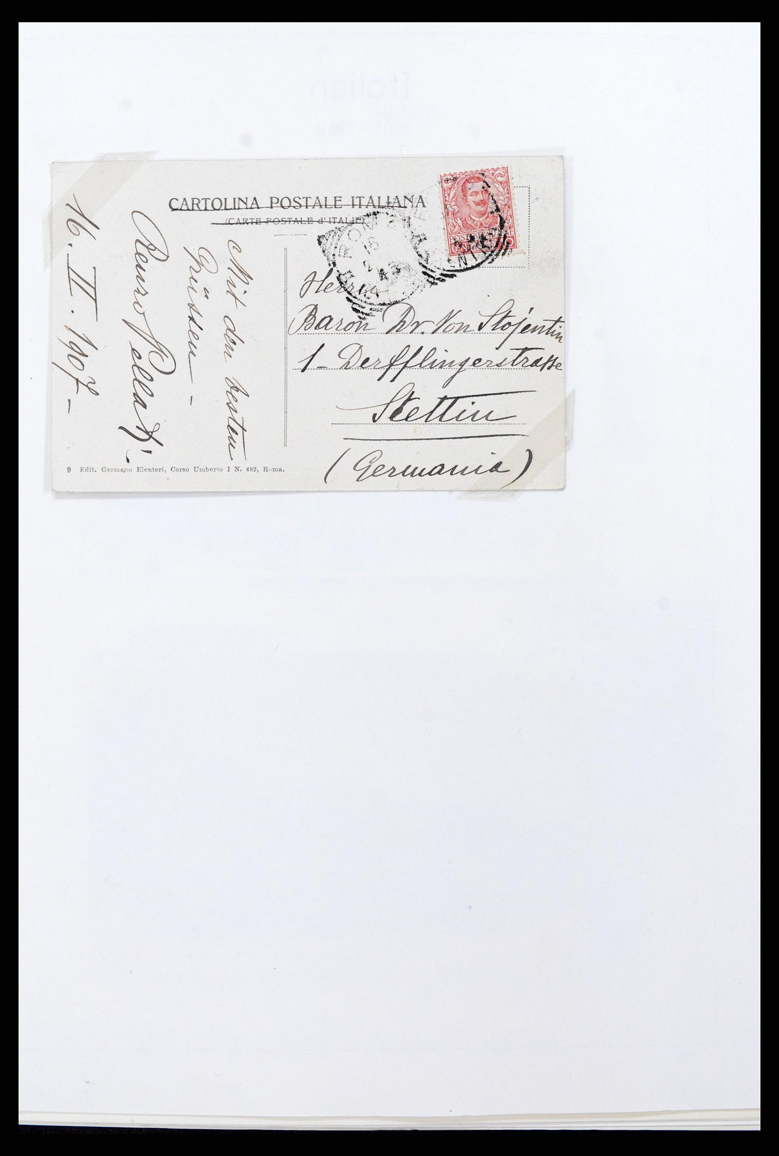 37605 018 - Postzegelverzameling 37605 Italië en Staten 1855-1974.