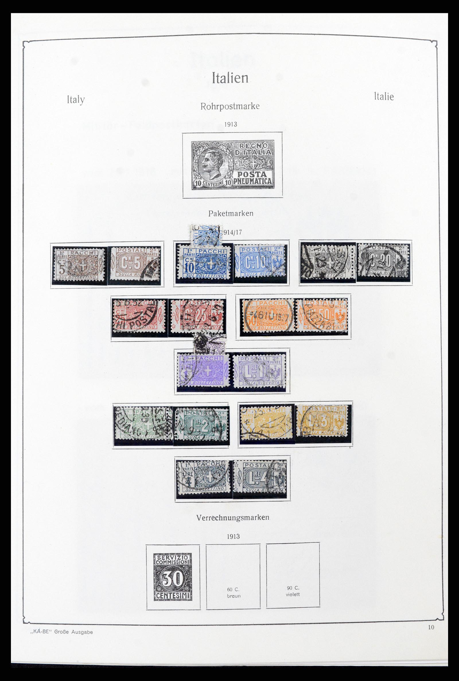 37605 021 - Postzegelverzameling 37605 Italië en Staten 1855-1974.
