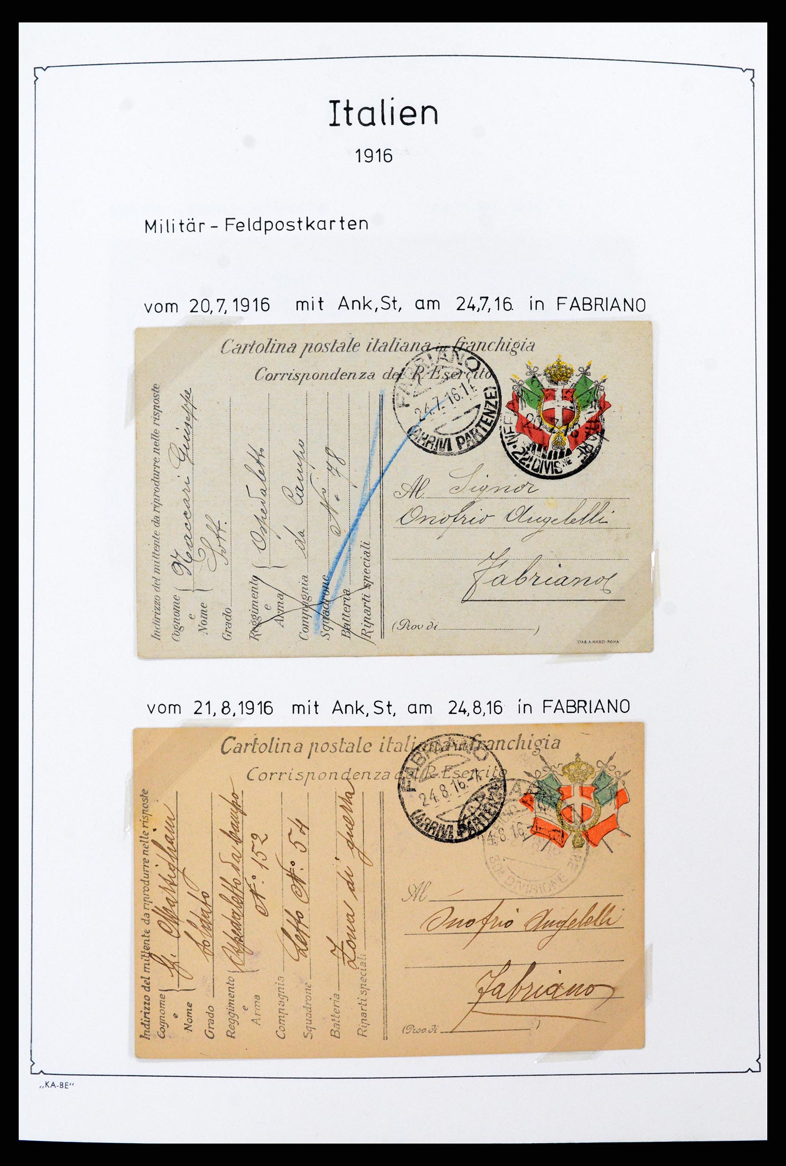 37605 022 - Postzegelverzameling 37605 Italië en Staten 1855-1974.