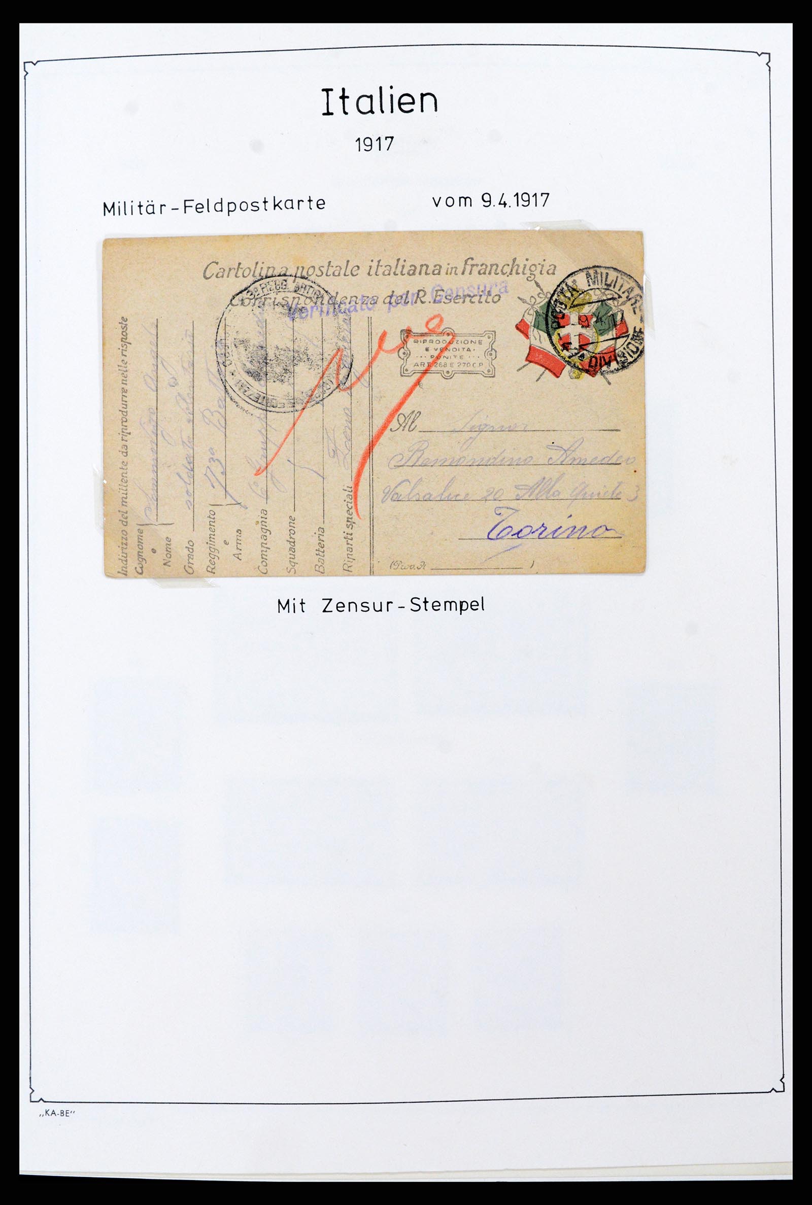 37605 023 - Postzegelverzameling 37605 Italië en Staten 1855-1974.