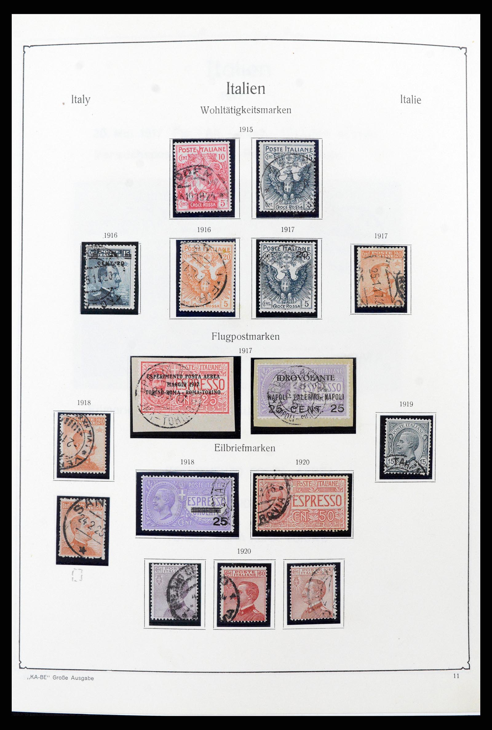 37605 024 - Stamp collection 37605 Italy and States 1855-1974.