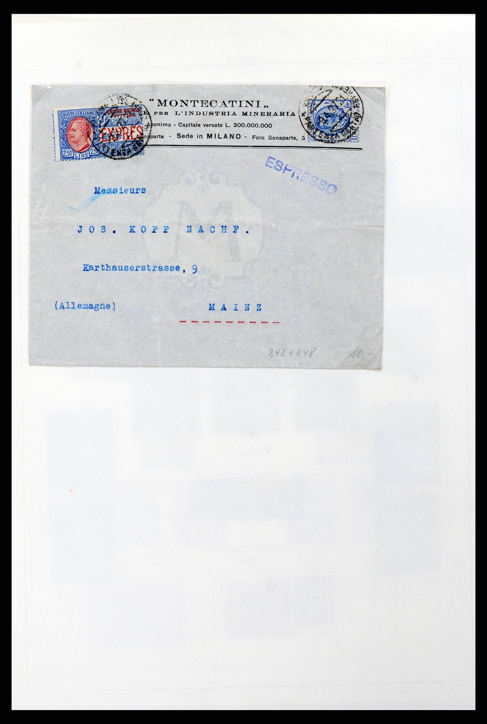 37605 038 - Postzegelverzameling 37605 Italië en Staten 1855-1974.