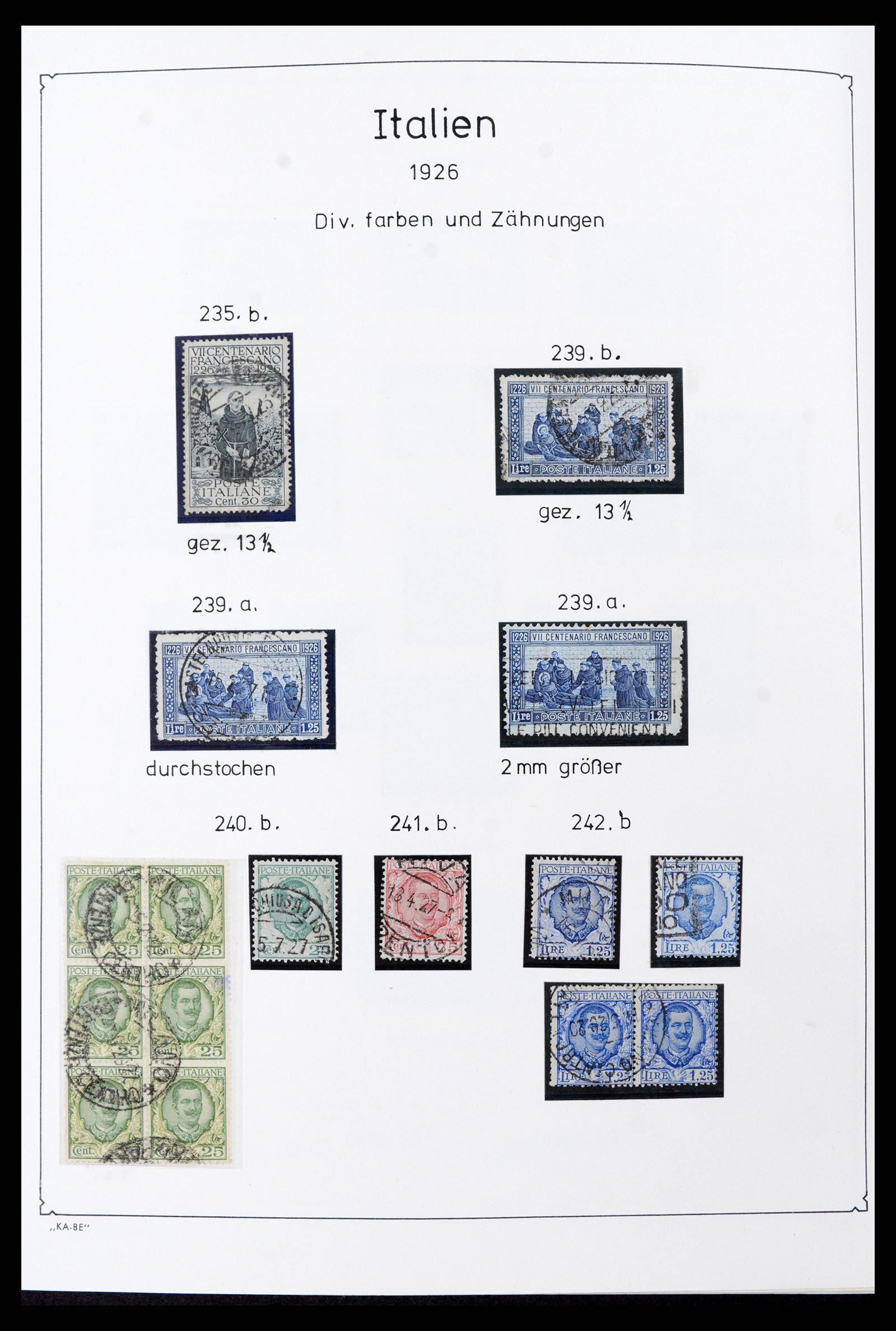 37605 040 - Stamp collection 37605 Italy and States 1855-1974.