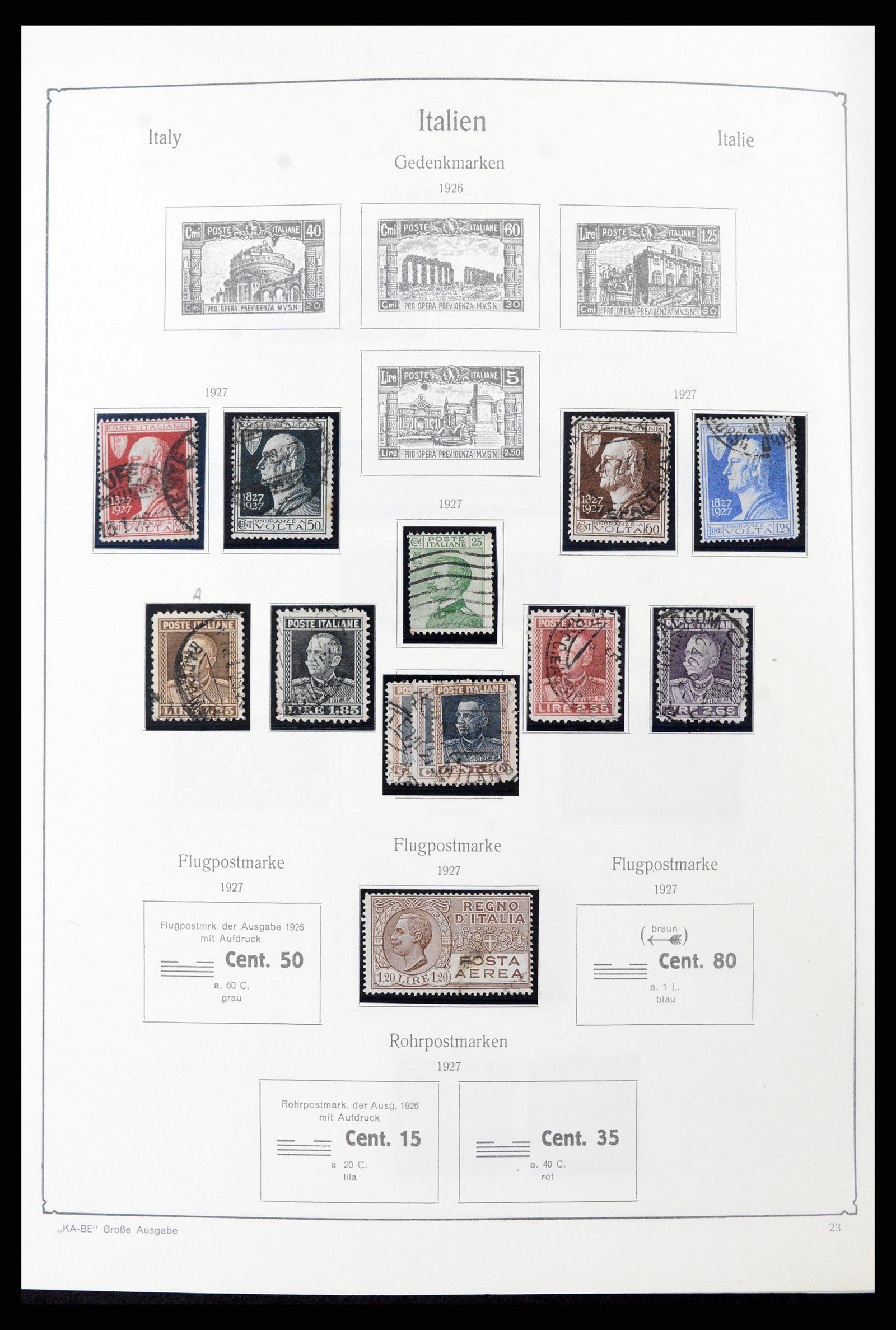 37605 041 - Postzegelverzameling 37605 Italië en Staten 1855-1974.