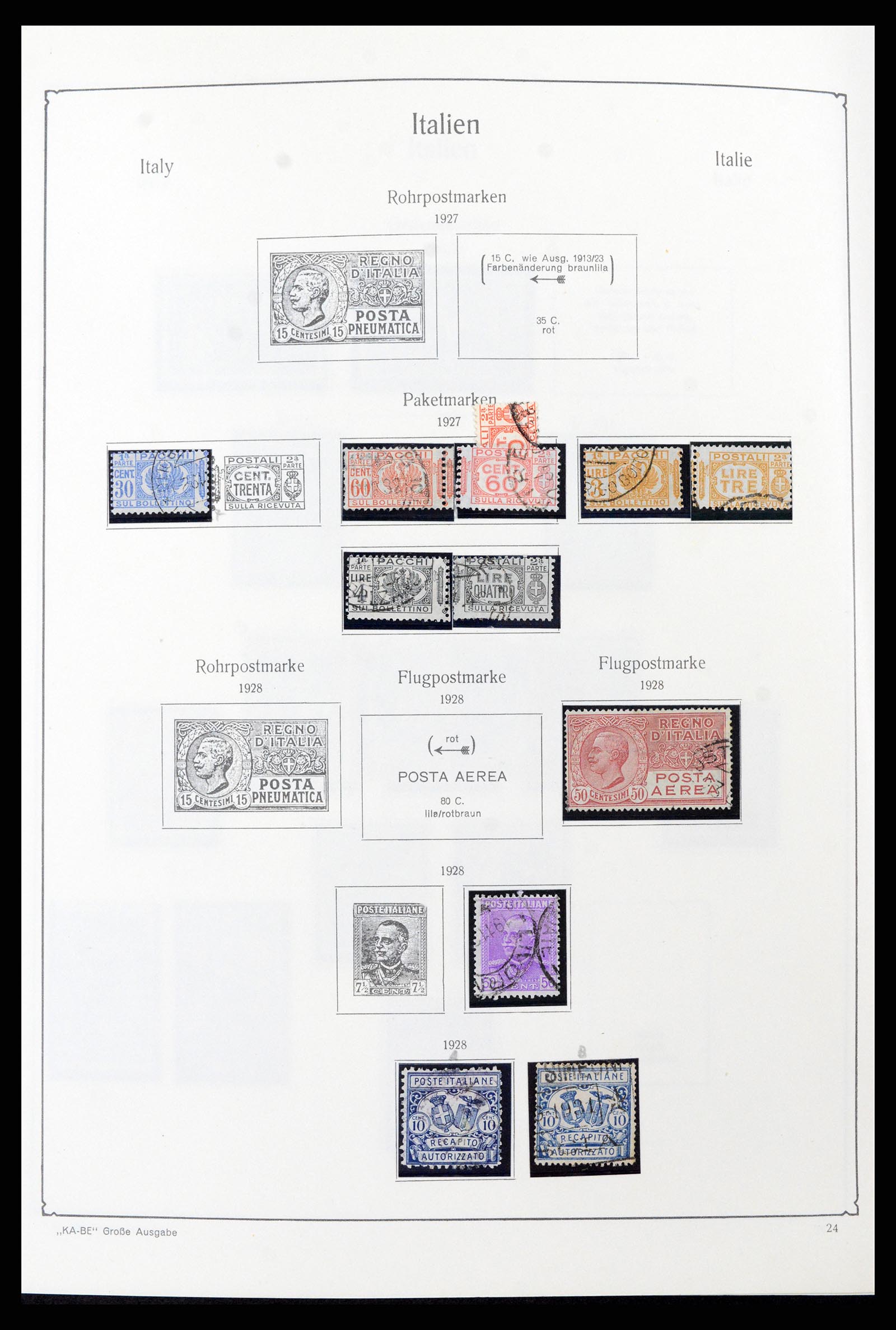 37605 042 - Postzegelverzameling 37605 Italië en Staten 1855-1974.