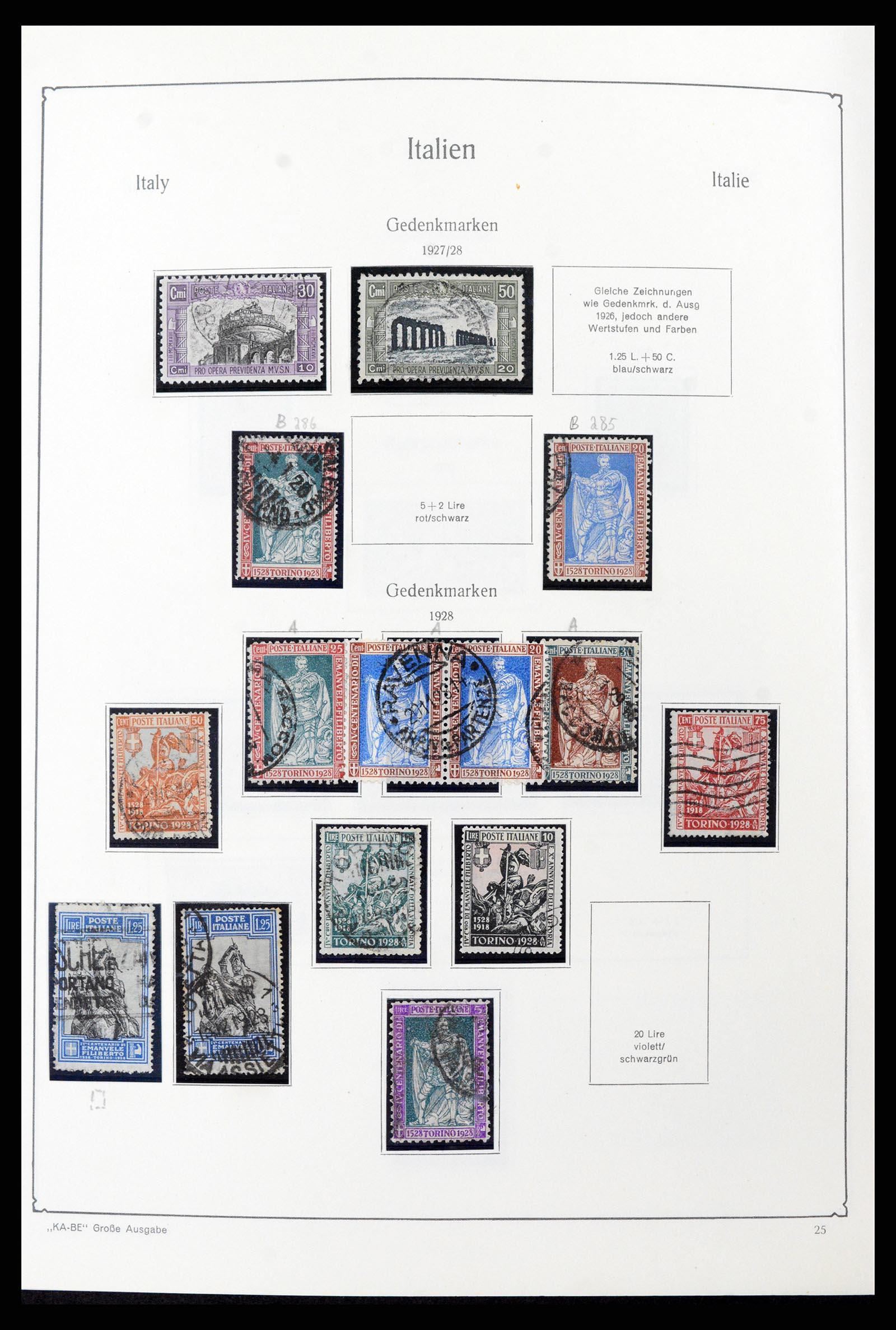 37605 043 - Postzegelverzameling 37605 Italië en Staten 1855-1974.