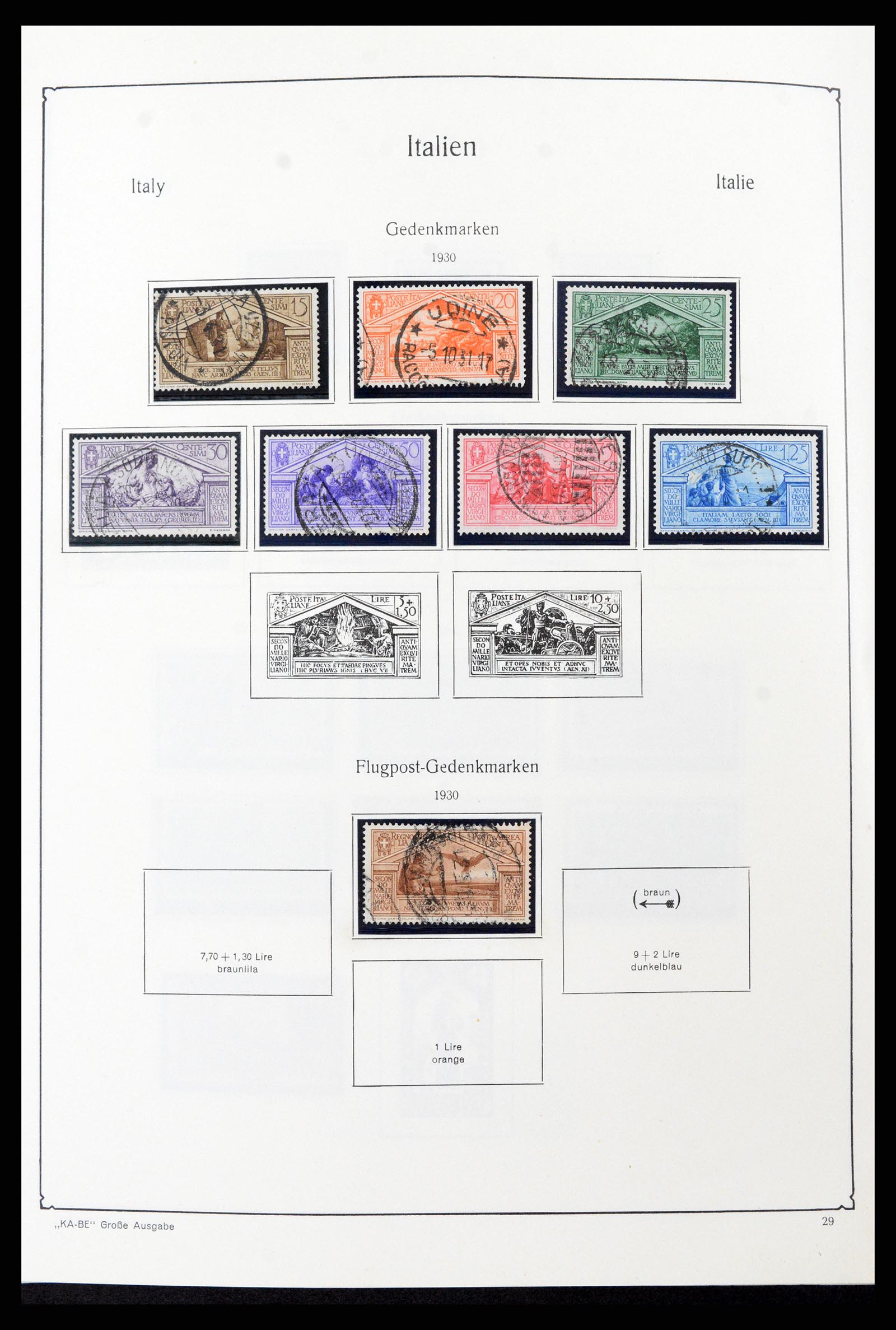37605 047 - Postzegelverzameling 37605 Italië en Staten 1855-1974.