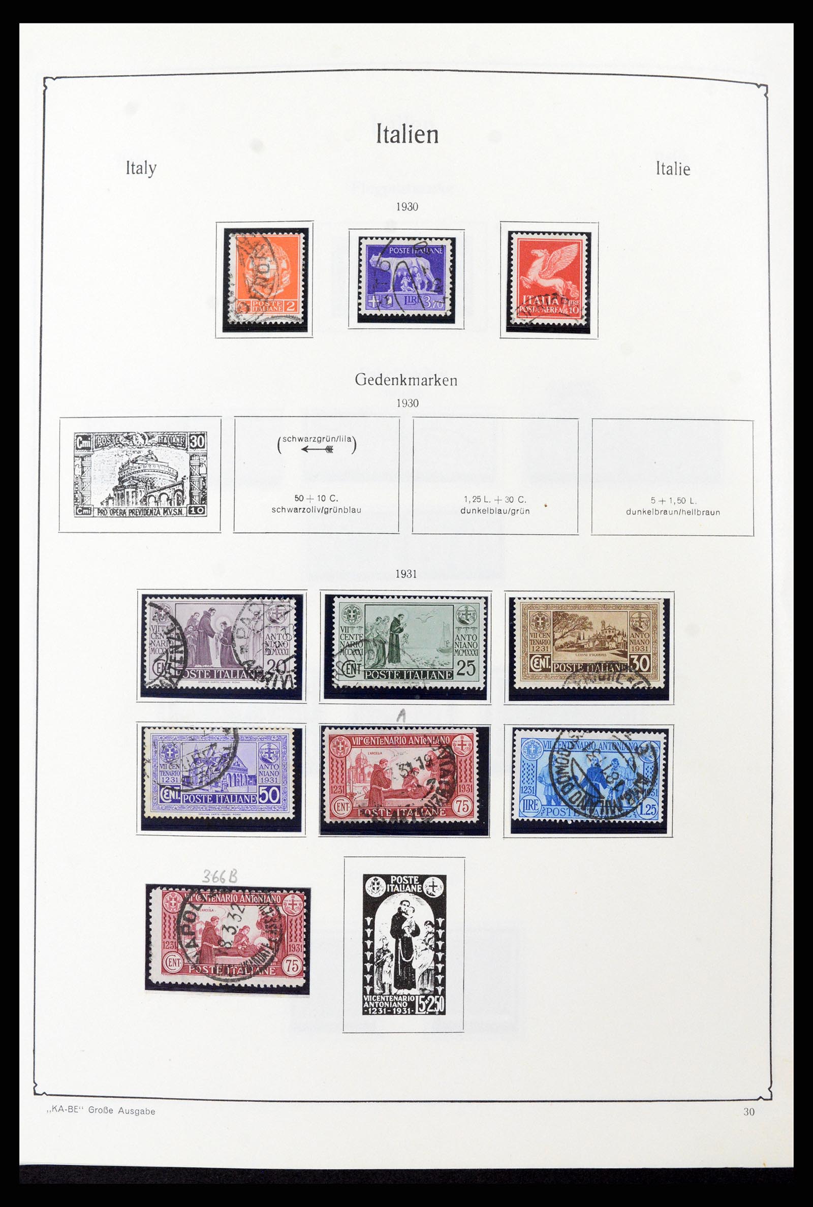 37605 048 - Postzegelverzameling 37605 Italië en Staten 1855-1974.
