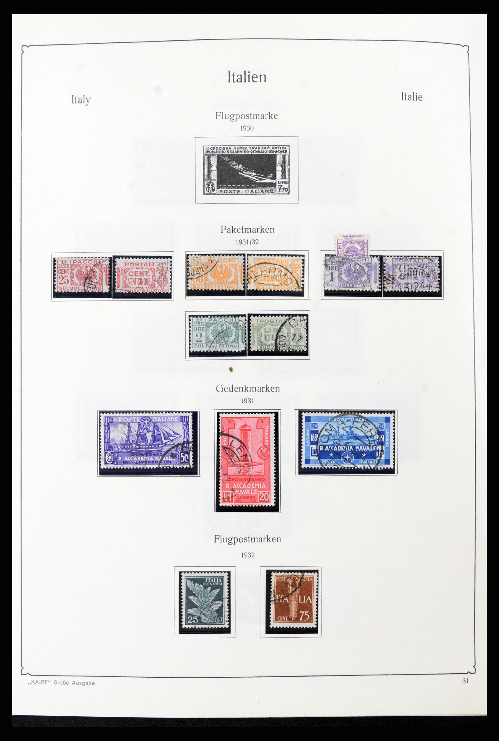 37605 049 - Stamp collection 37605 Italy and States 1855-1974.