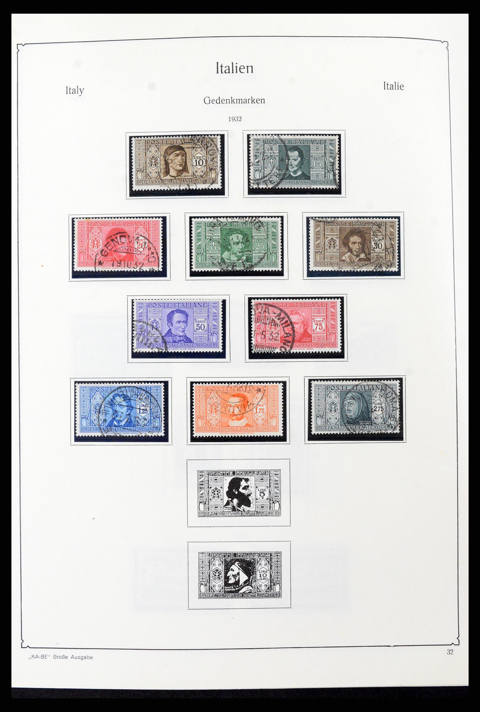 37605 050 - Postzegelverzameling 37605 Italië en Staten 1855-1974.
