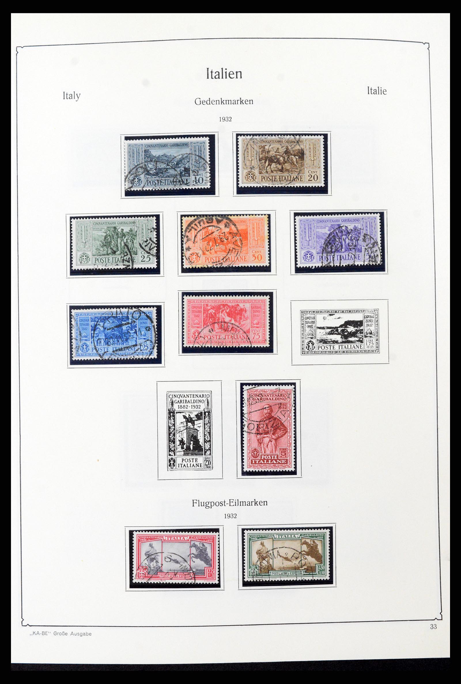 37605 051 - Postzegelverzameling 37605 Italië en Staten 1855-1974.