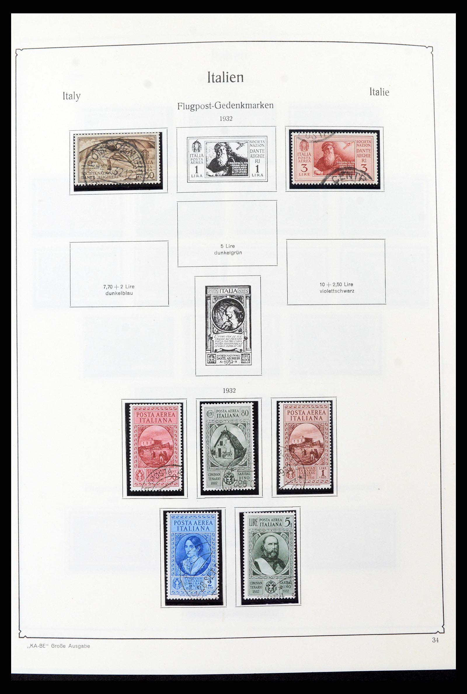 37605 052 - Postzegelverzameling 37605 Italië en Staten 1855-1974.