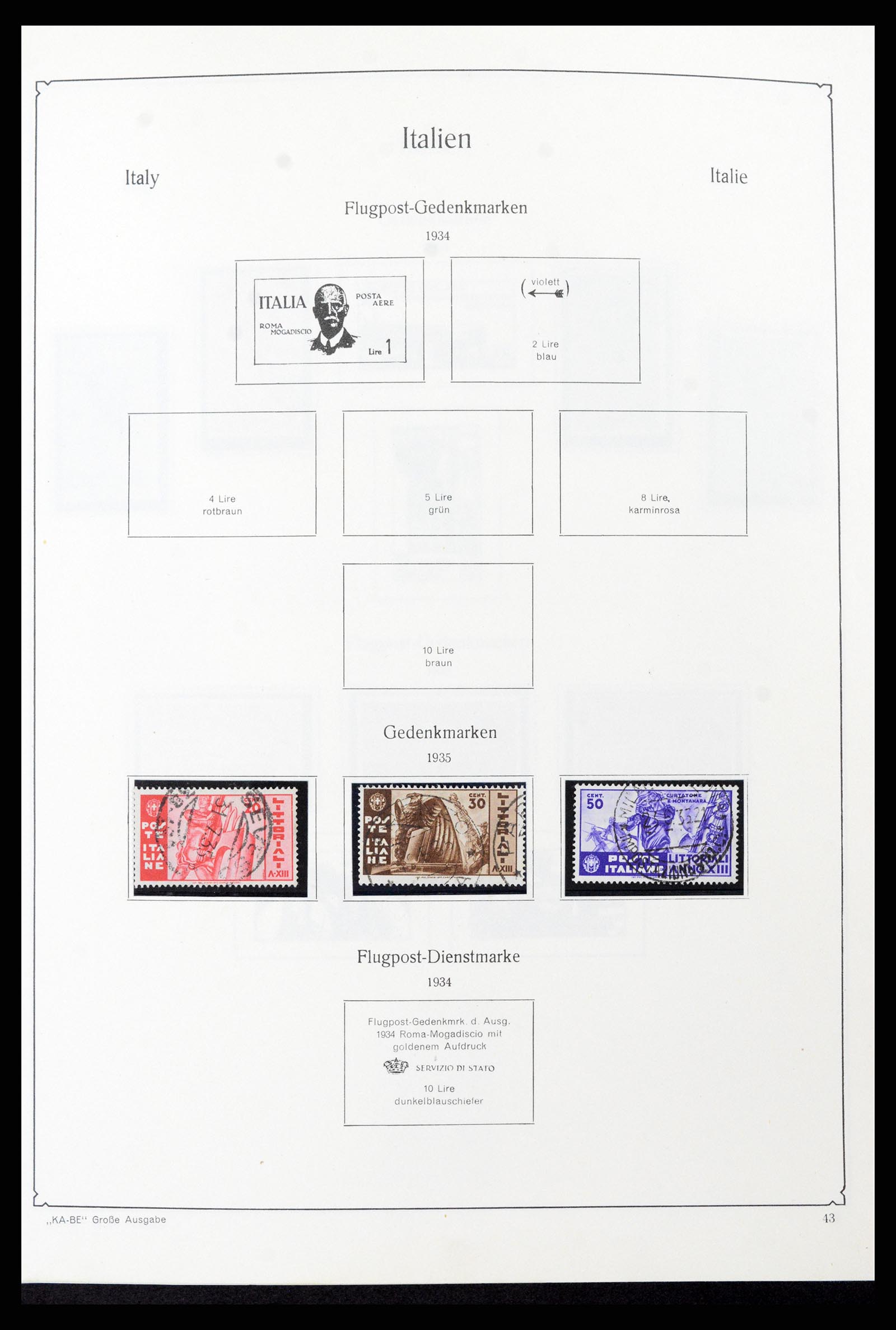 37605 060 - Postzegelverzameling 37605 Italië en Staten 1855-1974.