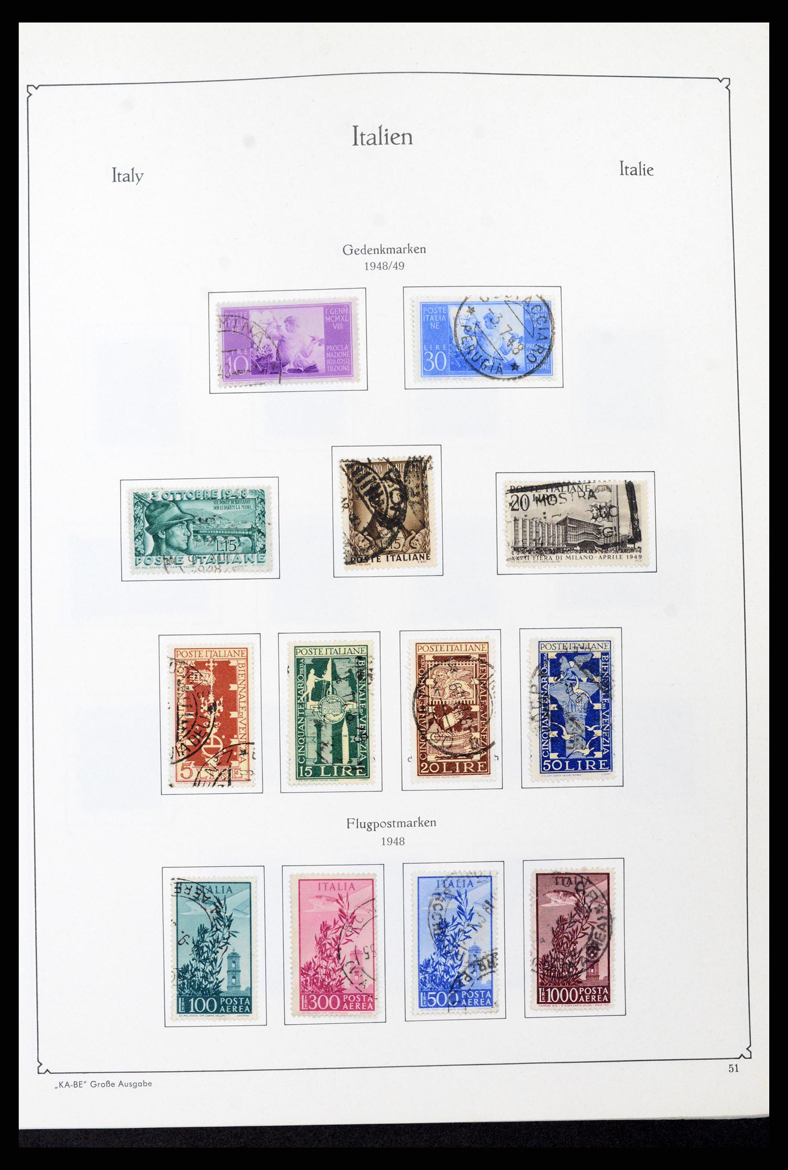 37605 083 - Postzegelverzameling 37605 Italië en Staten 1855-1974.