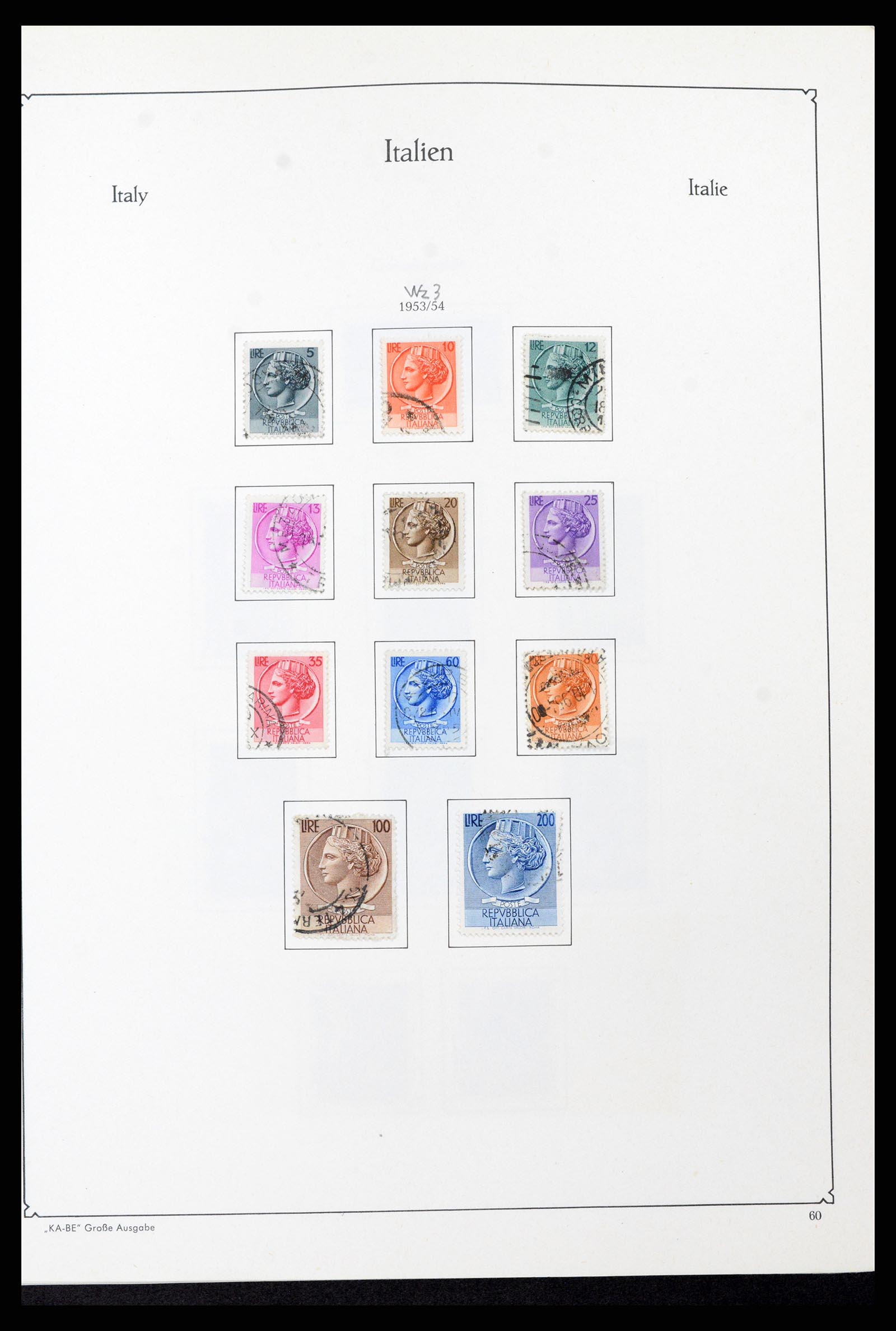 37605 092 - Postzegelverzameling 37605 Italië en Staten 1855-1974.