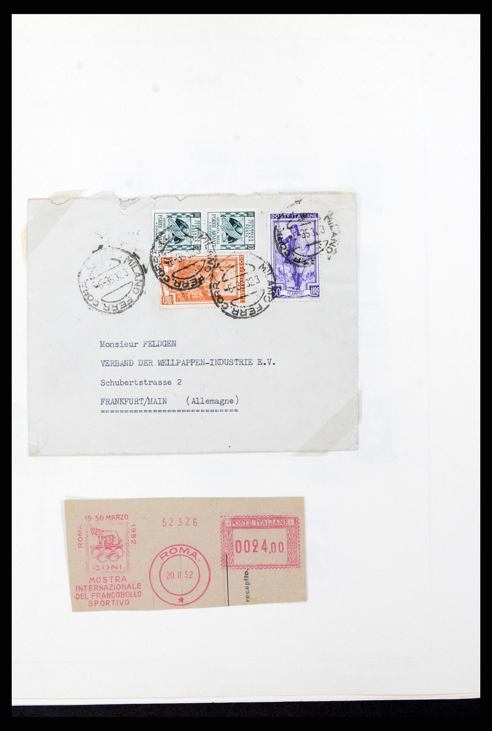 37605 094 - Postzegelverzameling 37605 Italië en Staten 1855-1974.