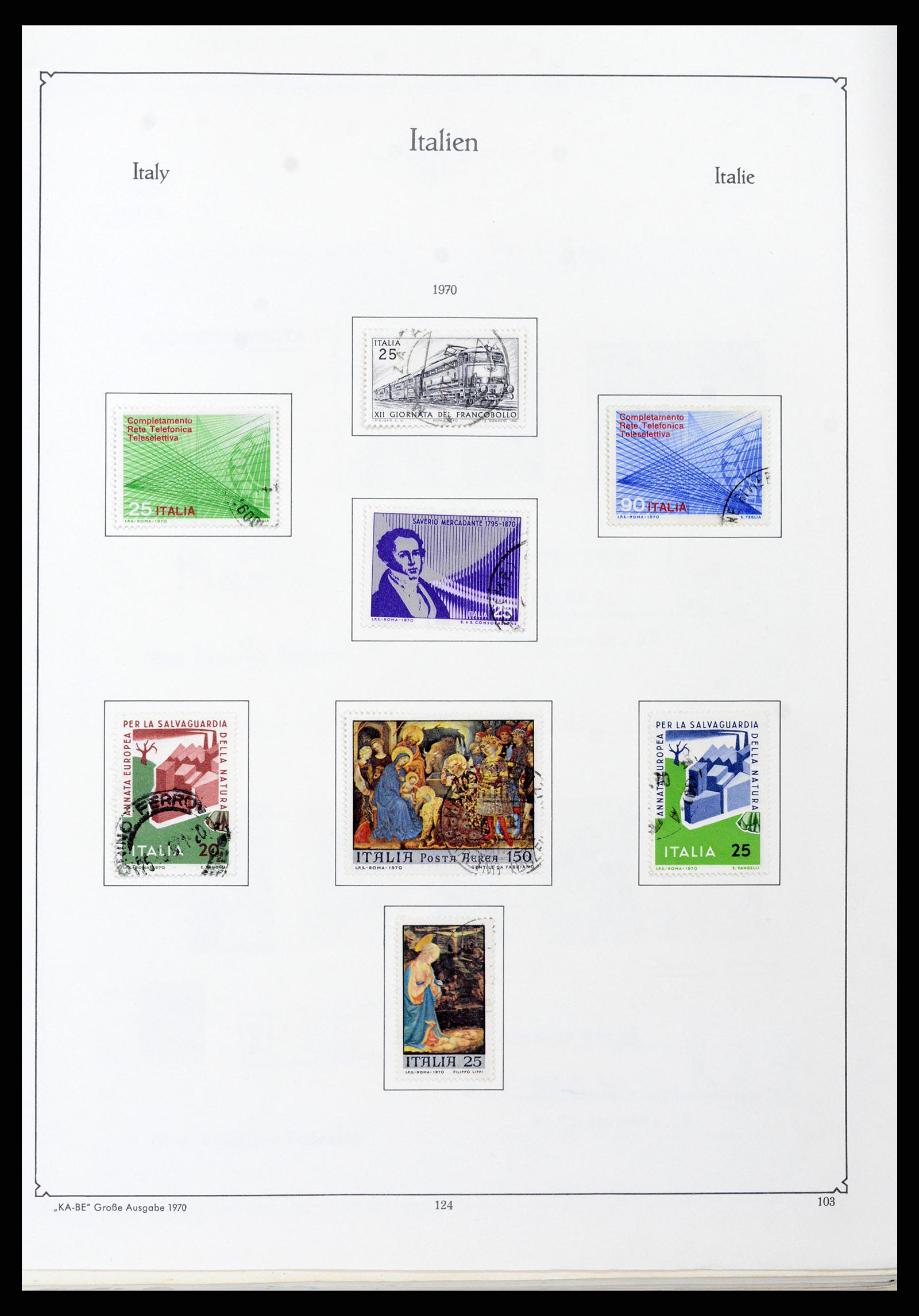 37605 146 - Postzegelverzameling 37605 Italië en Staten 1855-1974.