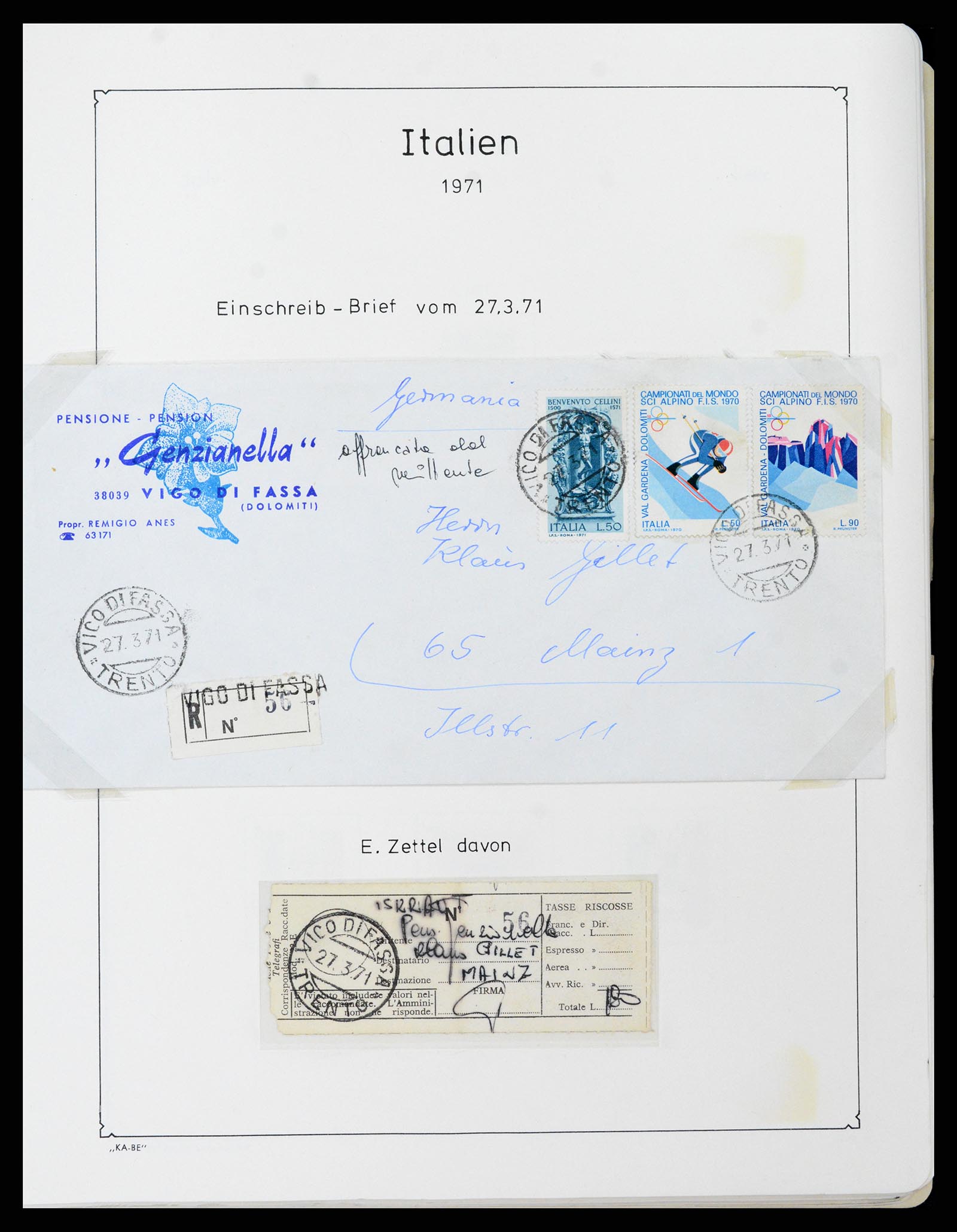 37605 148 - Postzegelverzameling 37605 Italië en Staten 1855-1974.