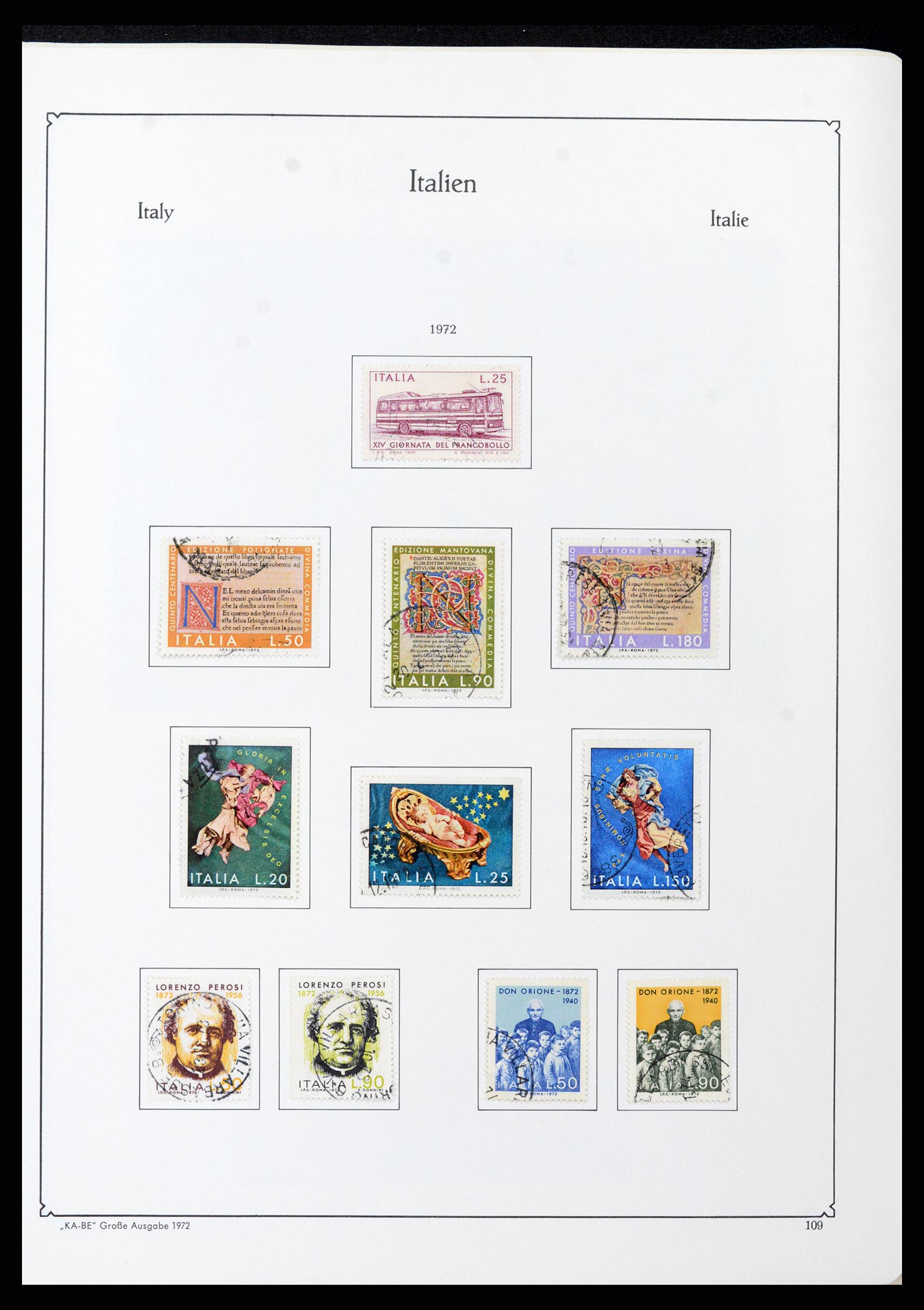 37605 156 - Postzegelverzameling 37605 Italië en Staten 1855-1974.