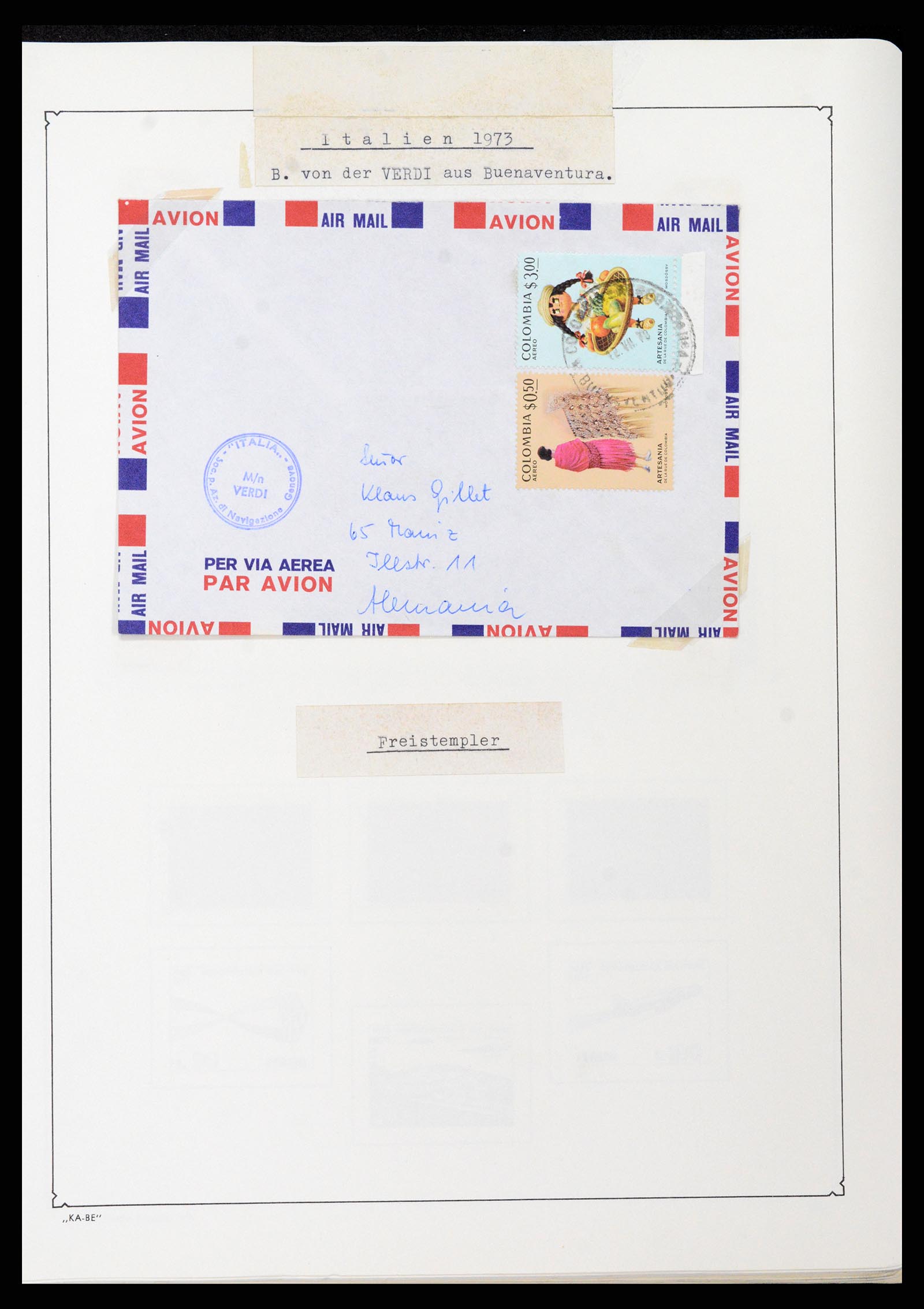 37605 160 - Postzegelverzameling 37605 Italië en Staten 1855-1974.