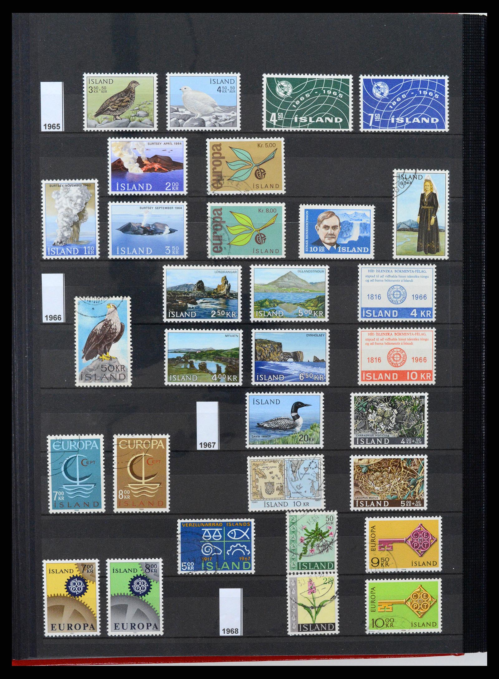 37606 014 - Stamp collection 37606 Iceland 1873-2014.