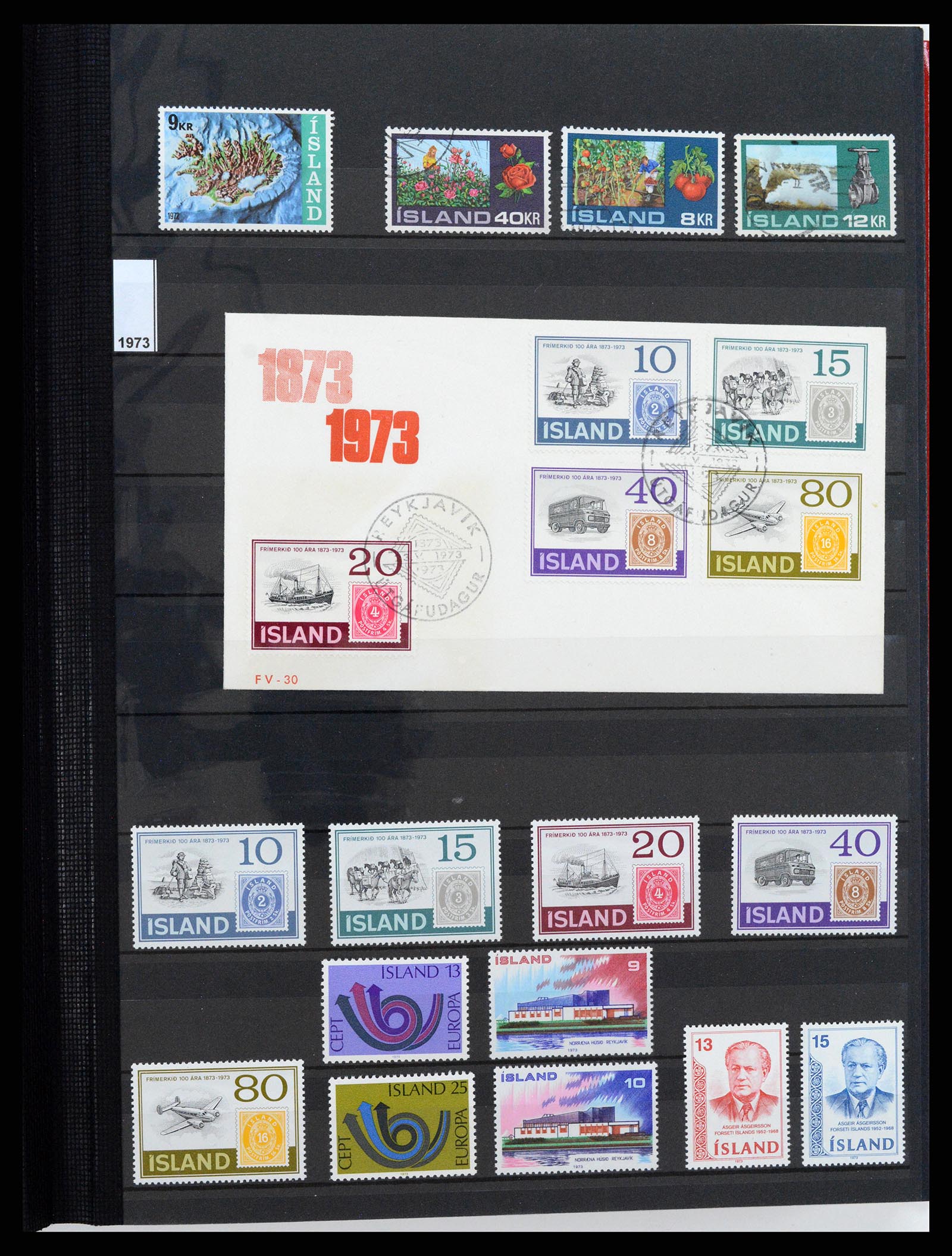 37606 017 - Postzegelverzameling 37606 IJsland 1873-2014.