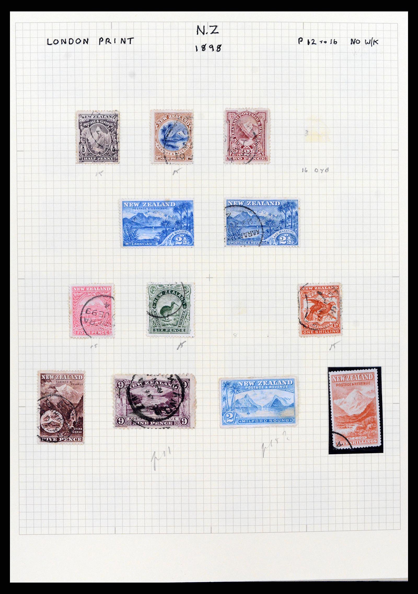 37608 006 - Stamp collection 37608 New Zealand 1874-2014.