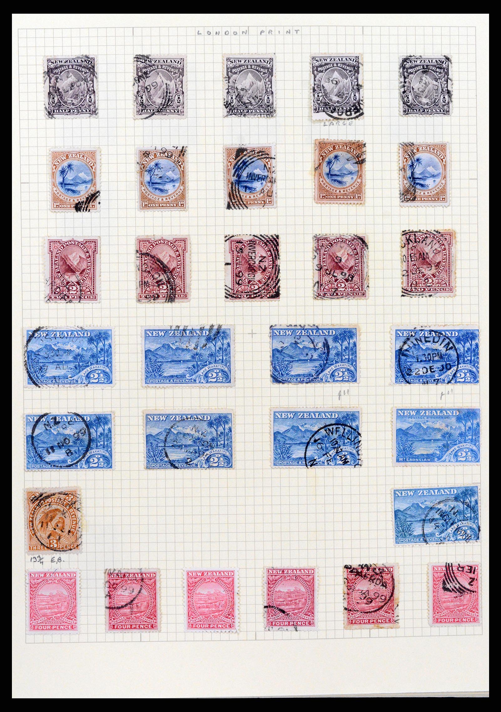 37608 007 - Postzegelverzameling 37608 Nieuw Zeeland 1874-2014.