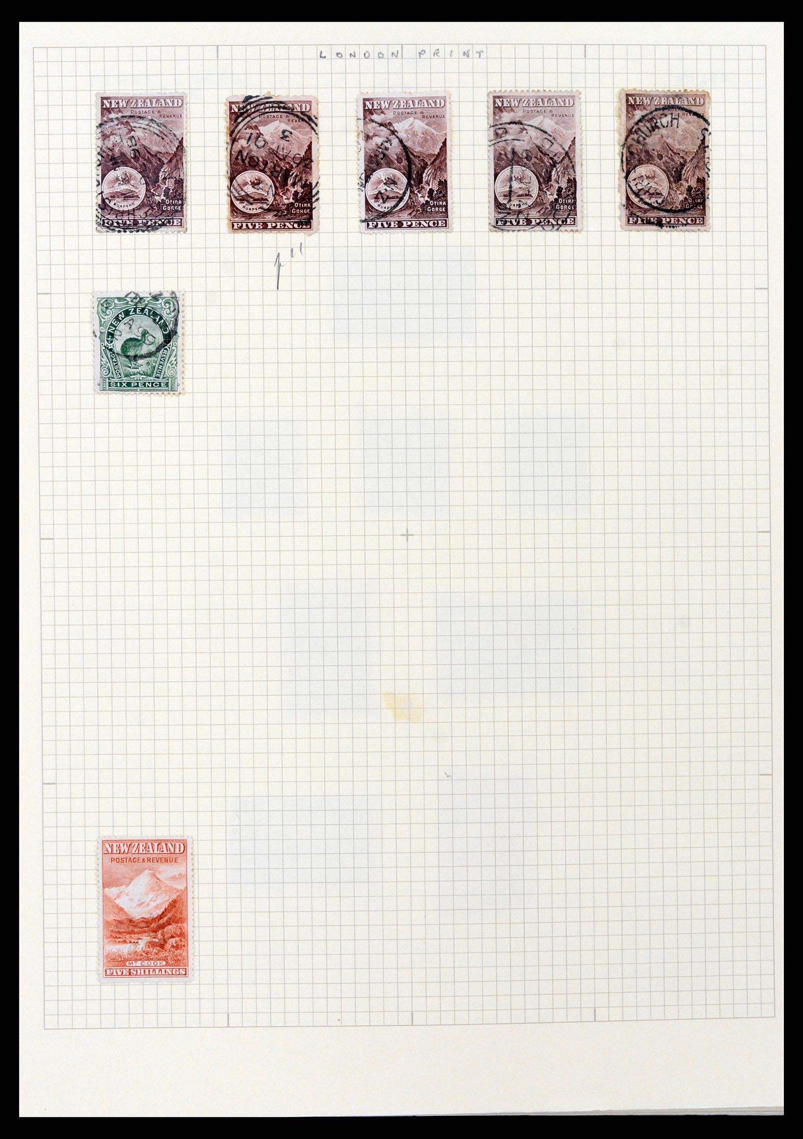 37608 008 - Postzegelverzameling 37608 Nieuw Zeeland 1874-2014.