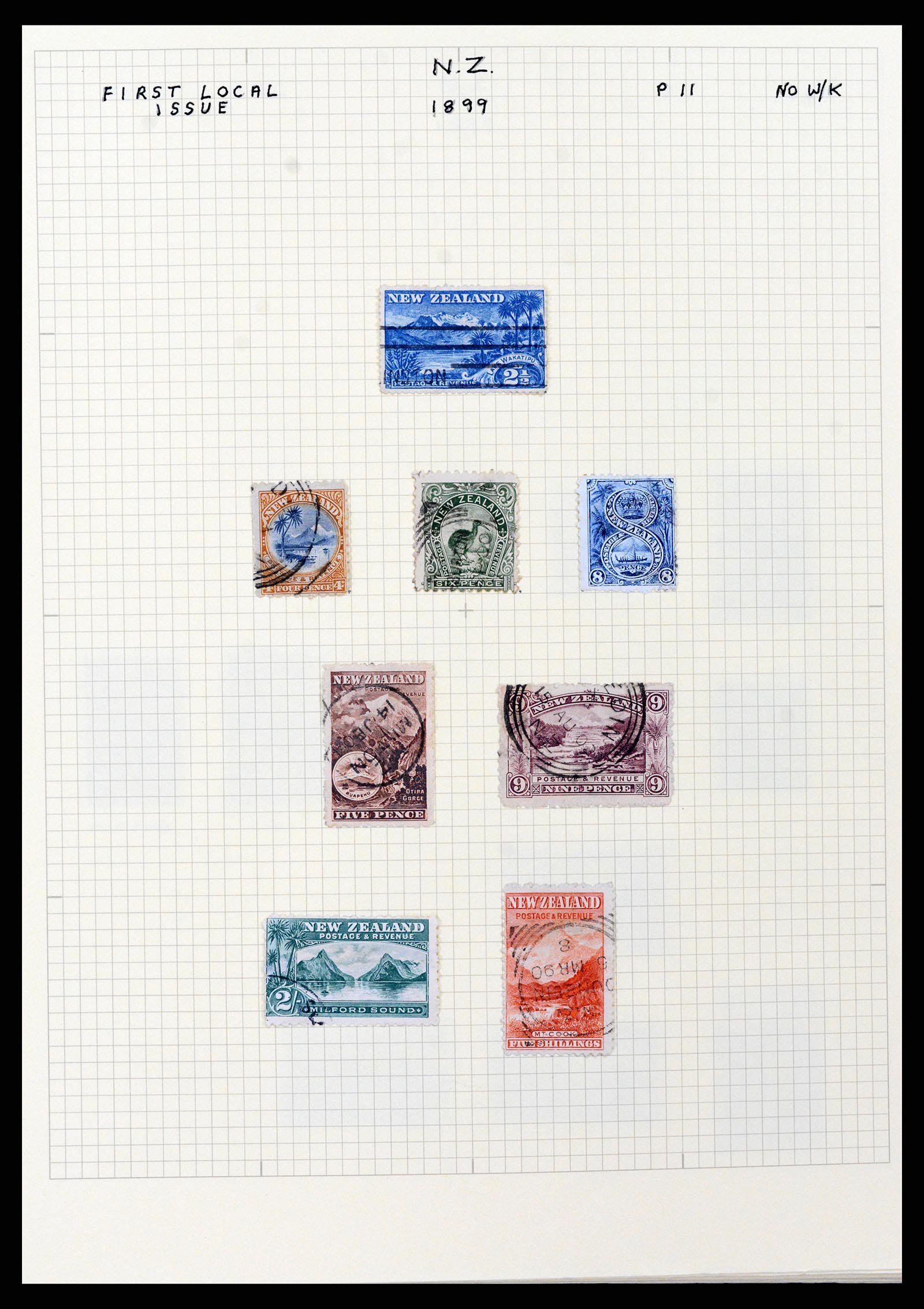 37608 009 - Postzegelverzameling 37608 Nieuw Zeeland 1874-2014.